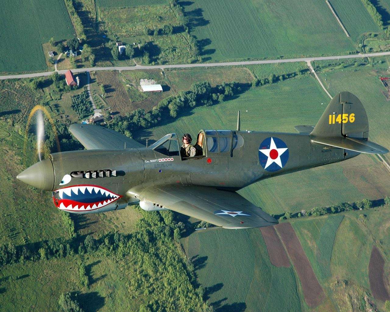 View Of Curtiss P 40 Warhawk Wallpaper, HD Wallpaper