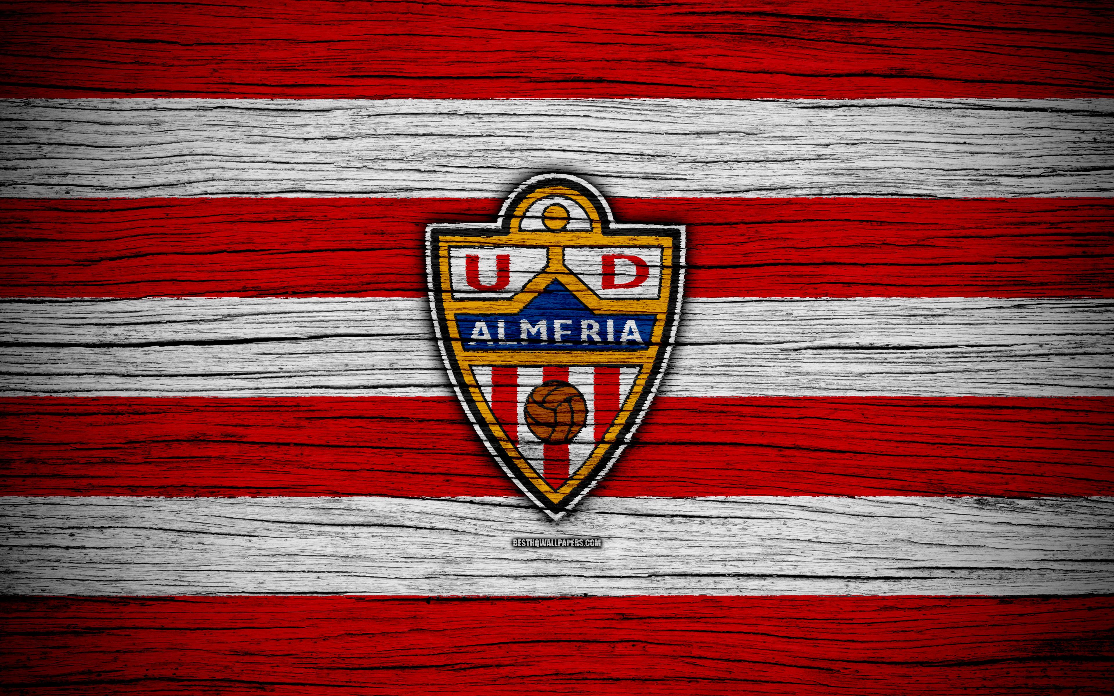 Download wallpaper Almeria FC, 4k, Segunda Division, soccer