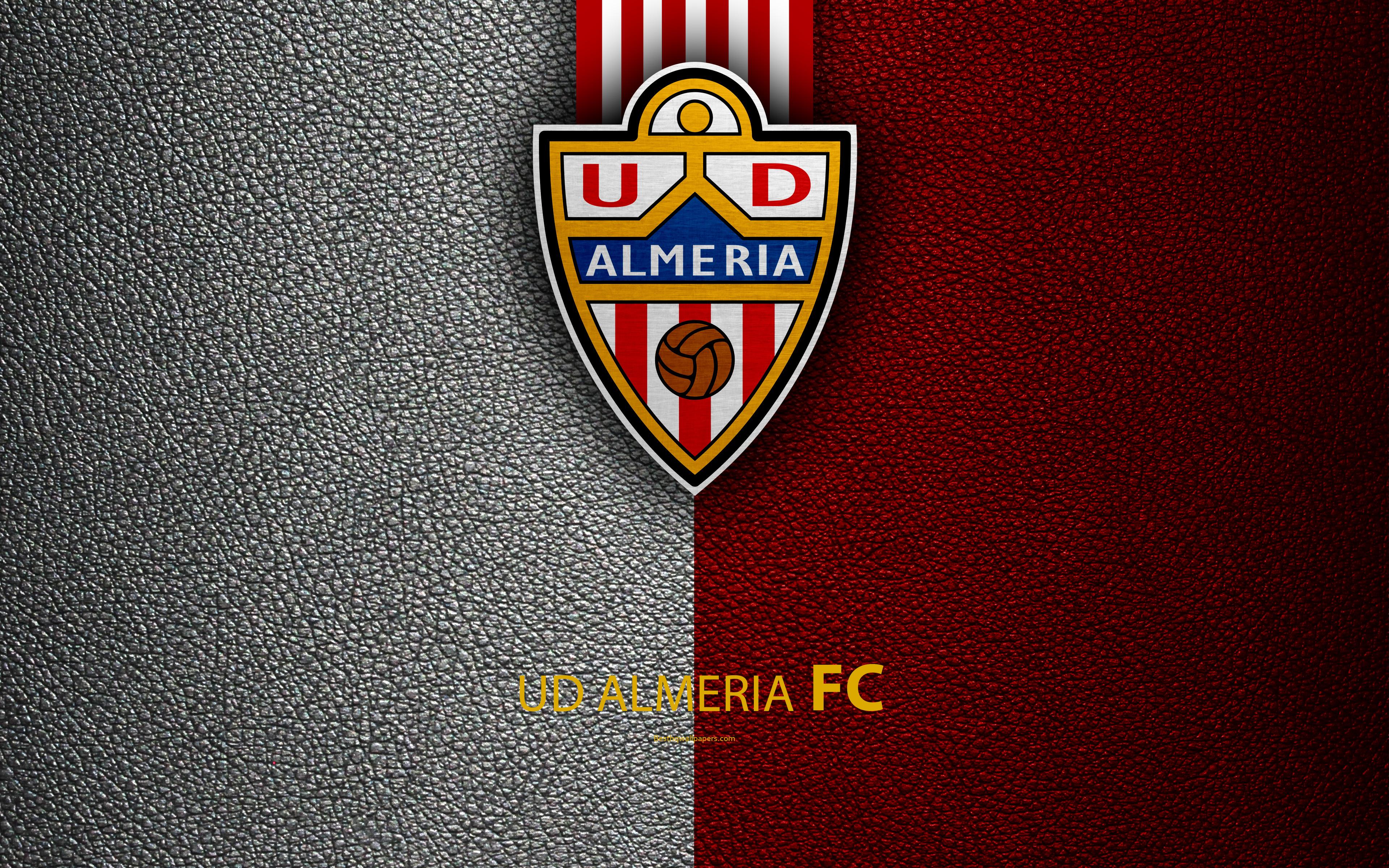 Download wallpaper UD Almeria FC, 4K, Spanish Football Club