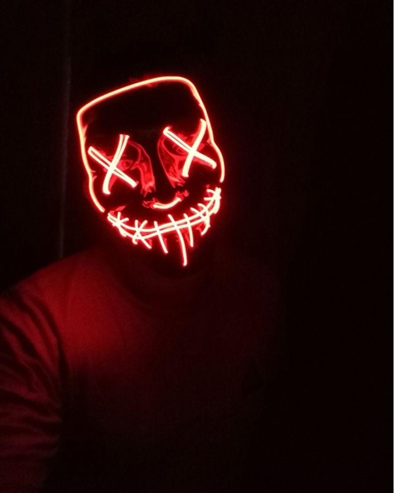 LED Light Up Purge Horror Mask