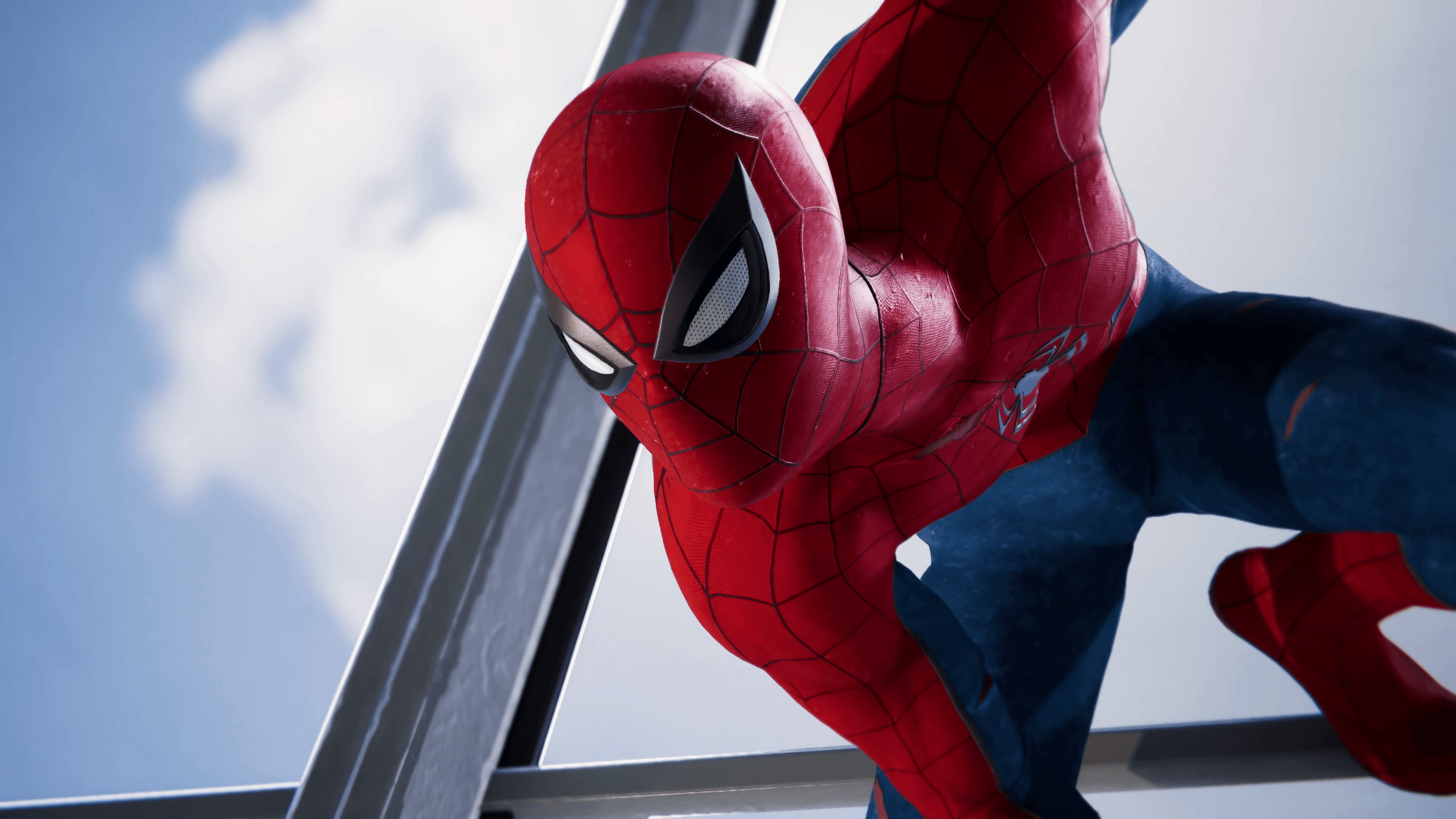 Spider Man PS4 Classic Suit Wallpaper 4k Ultra HD Wallpaper