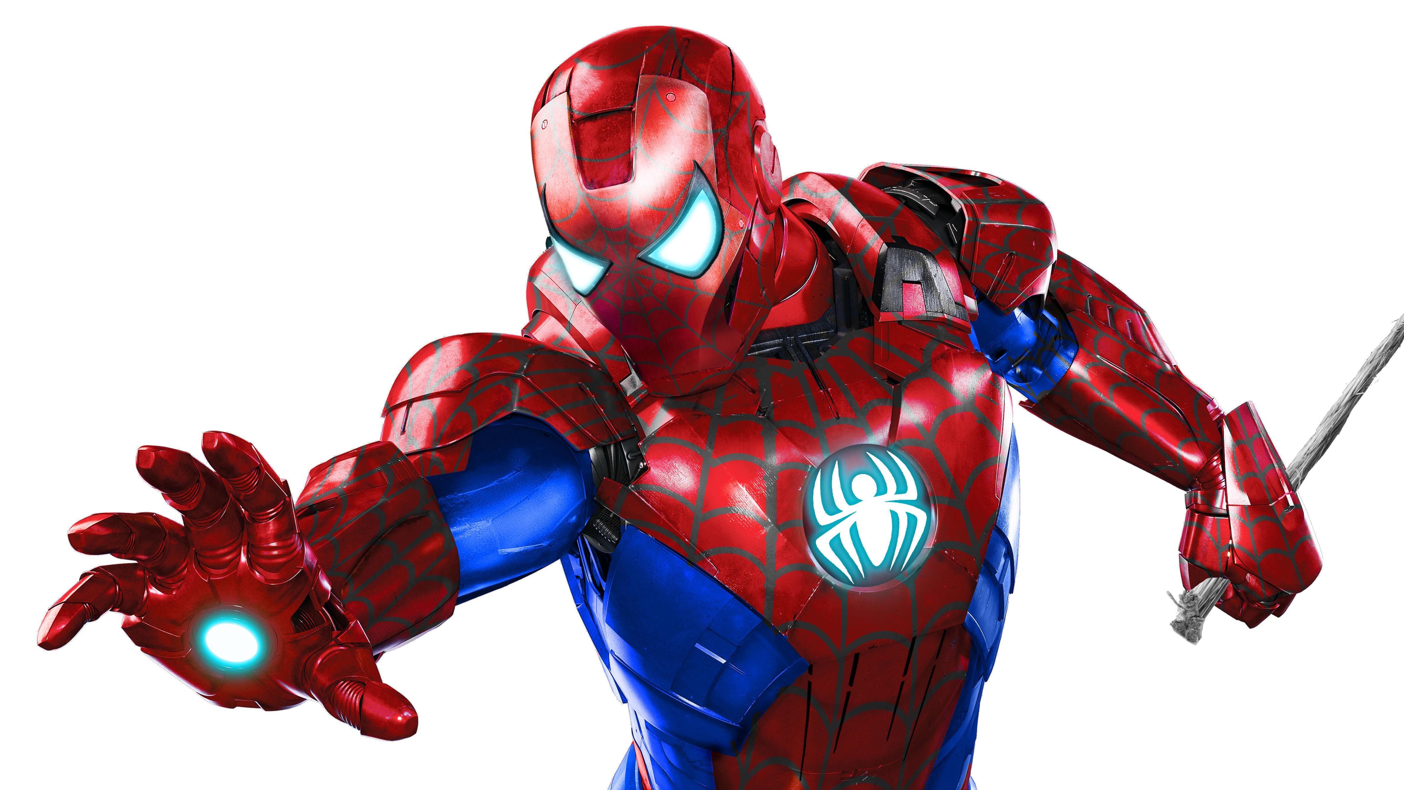 Iron Spider Man Suit 4k, HD Superheroes, 4k Wallpaper, Image