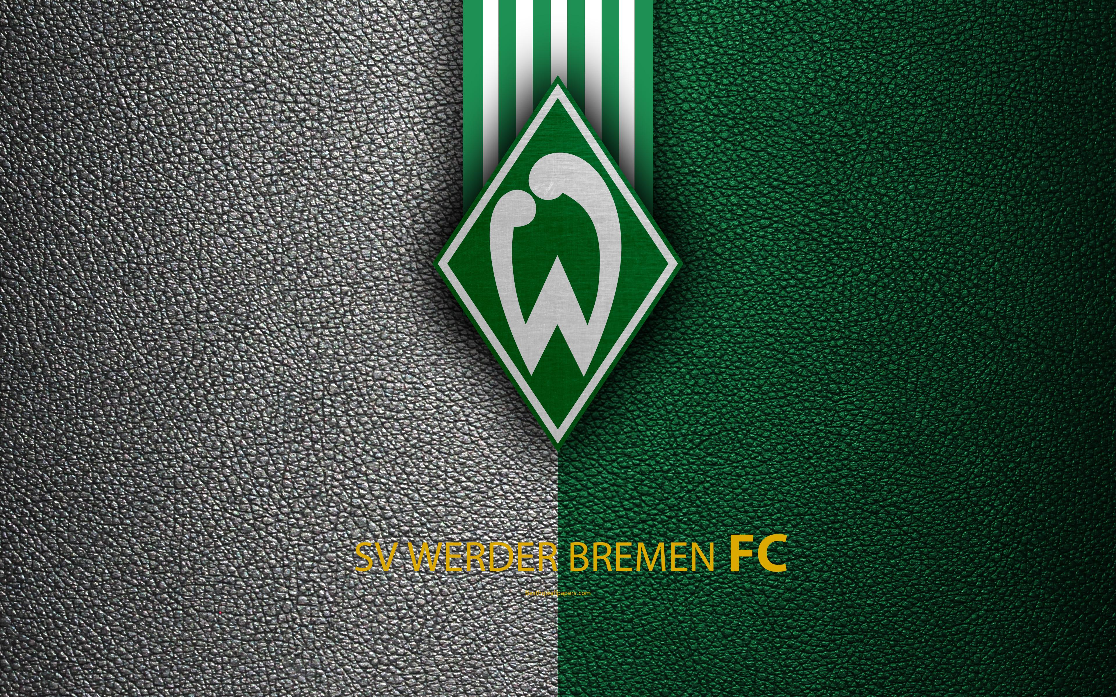 Download wallpaper SV Werder Bremen FC, 4k, German football club