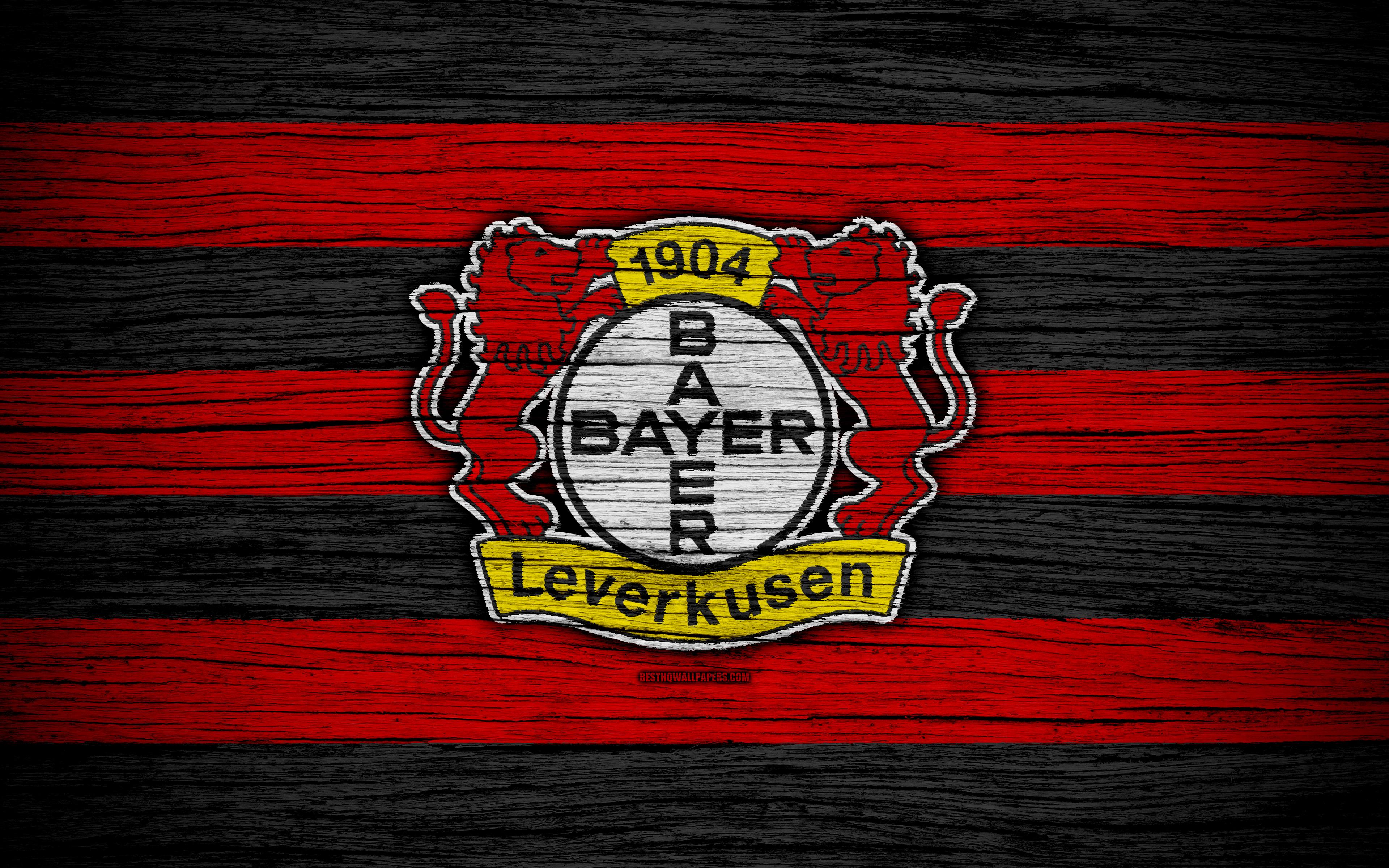 Download wallpaper Bayer Leverkusen, 4k, Bundesliga, logo, Germany