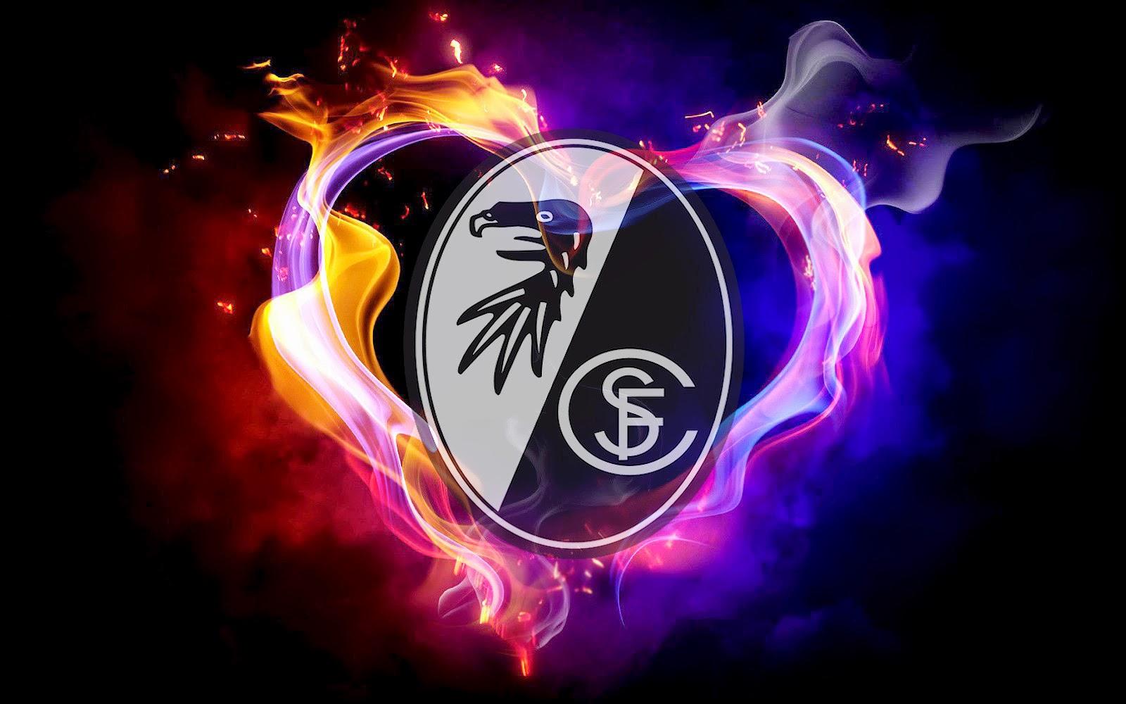 Download wallpapers SC Freiburg golden logo Bundesliga black metal  background football Freiburg FC german football club SC Freiburg logo  soccer Germany for desktop with resolution 2880x1800 High Quality HD  pictures wallpapers