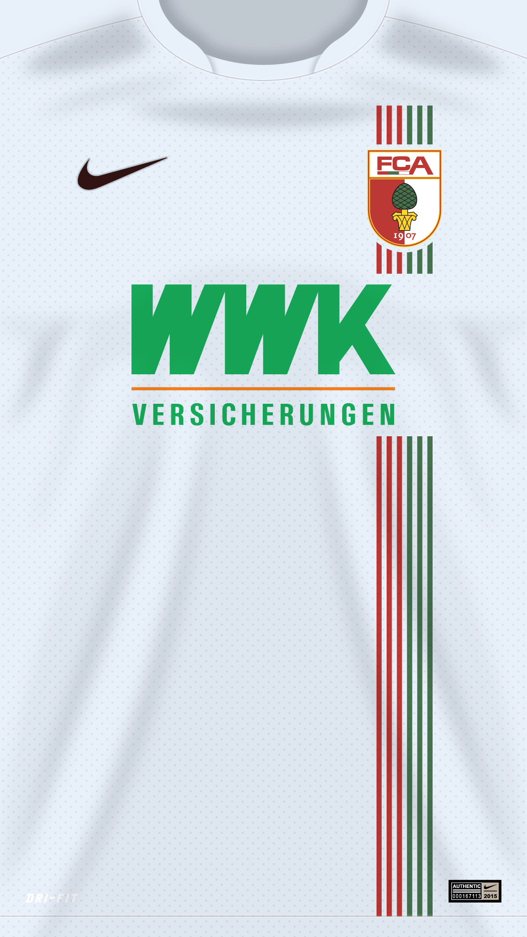 Augsburg 15 16 Kit Away. Soccer Kits. Football Kits