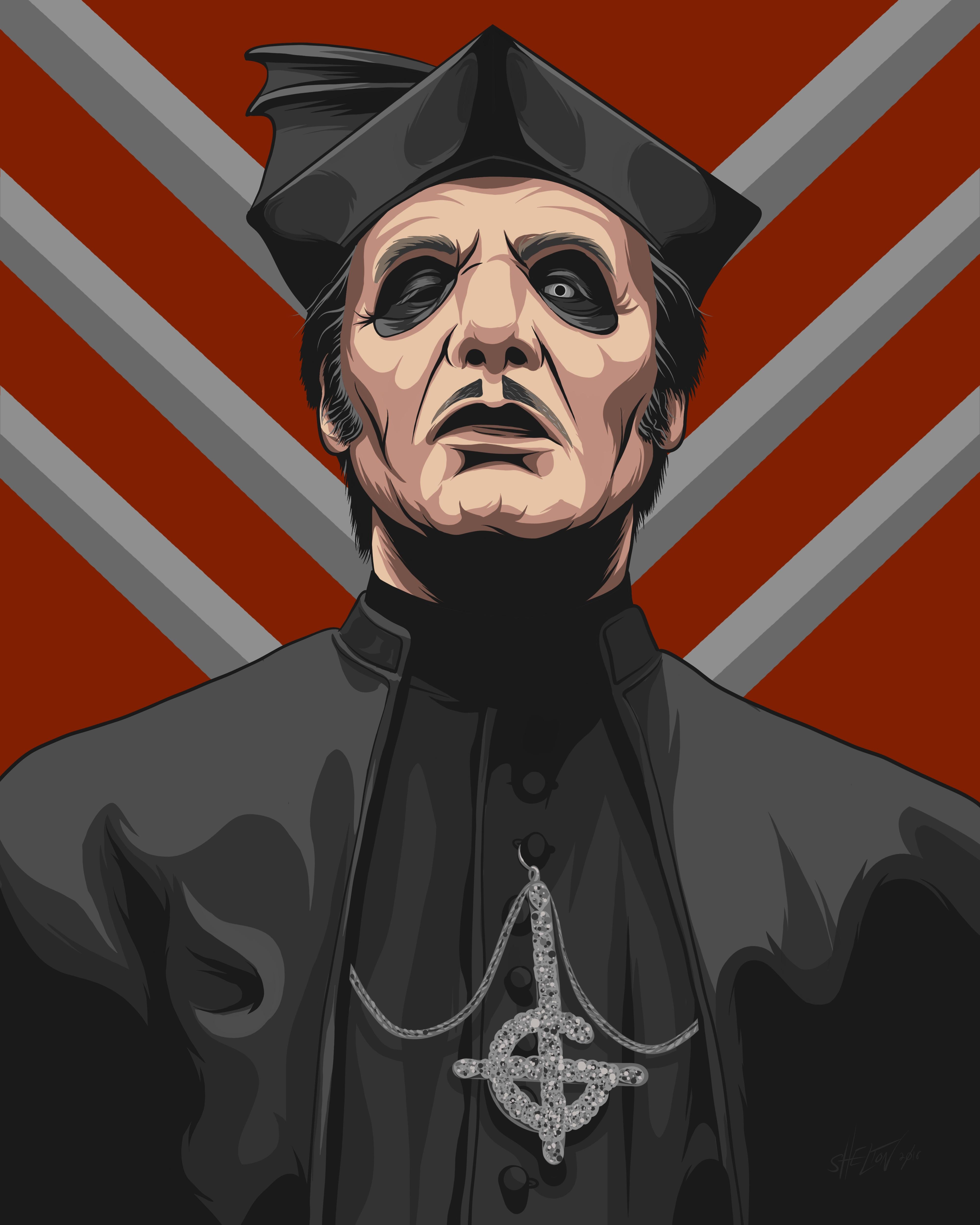 Cardinal Copia I made on my iPad Pro with Apple Pencil. Hope all you