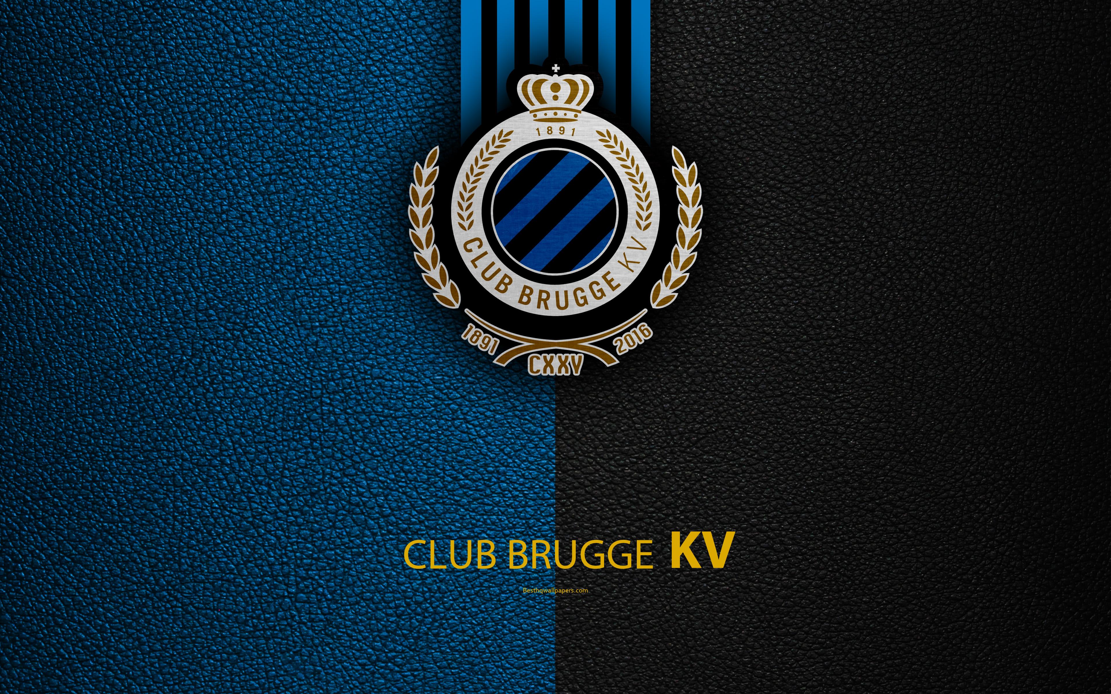 Download wallpaper Club Brugge KV, 4K, Belgian Football Club