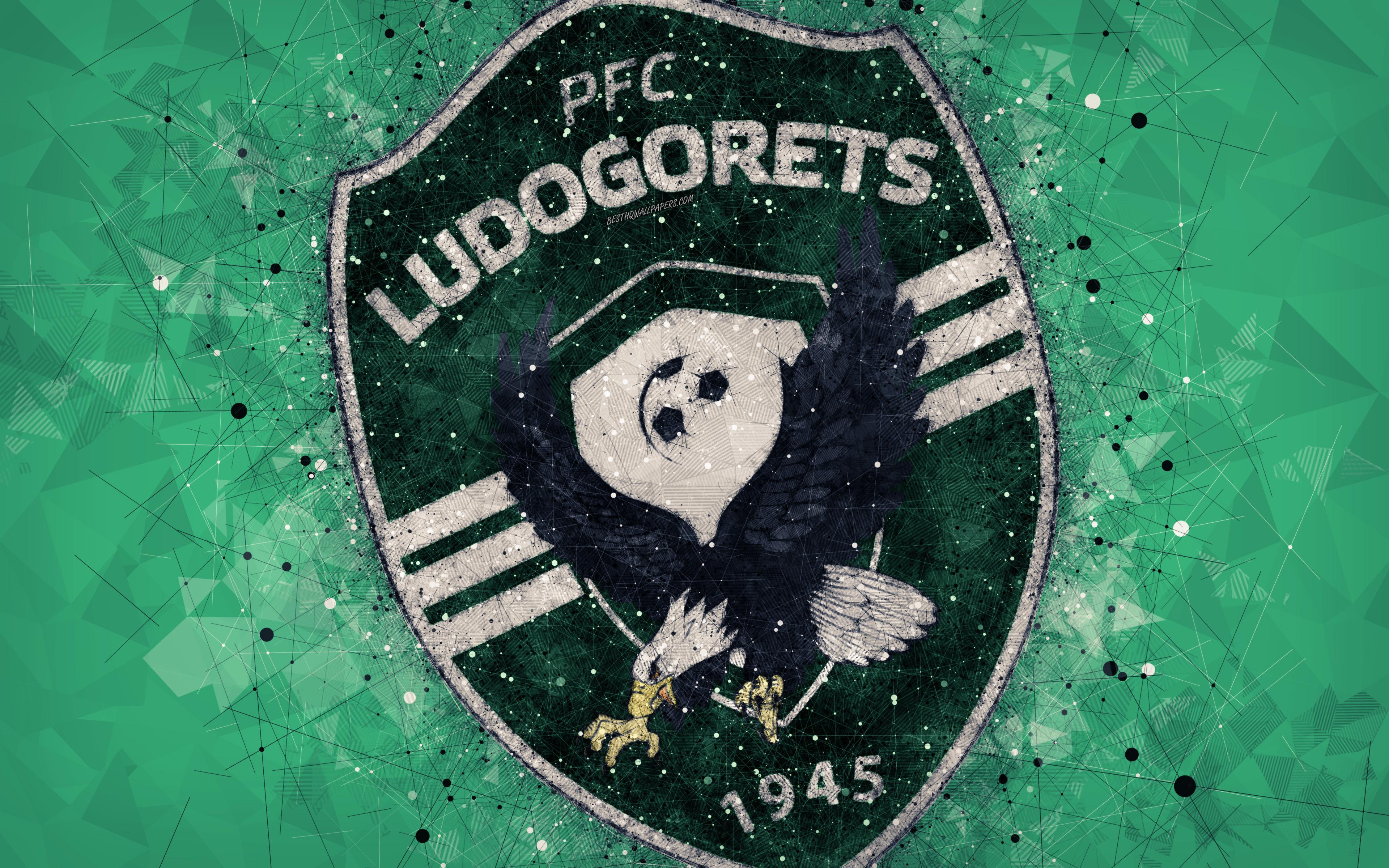 Download wallpaper FC Ludogorets, 4k, geometric art, logo
