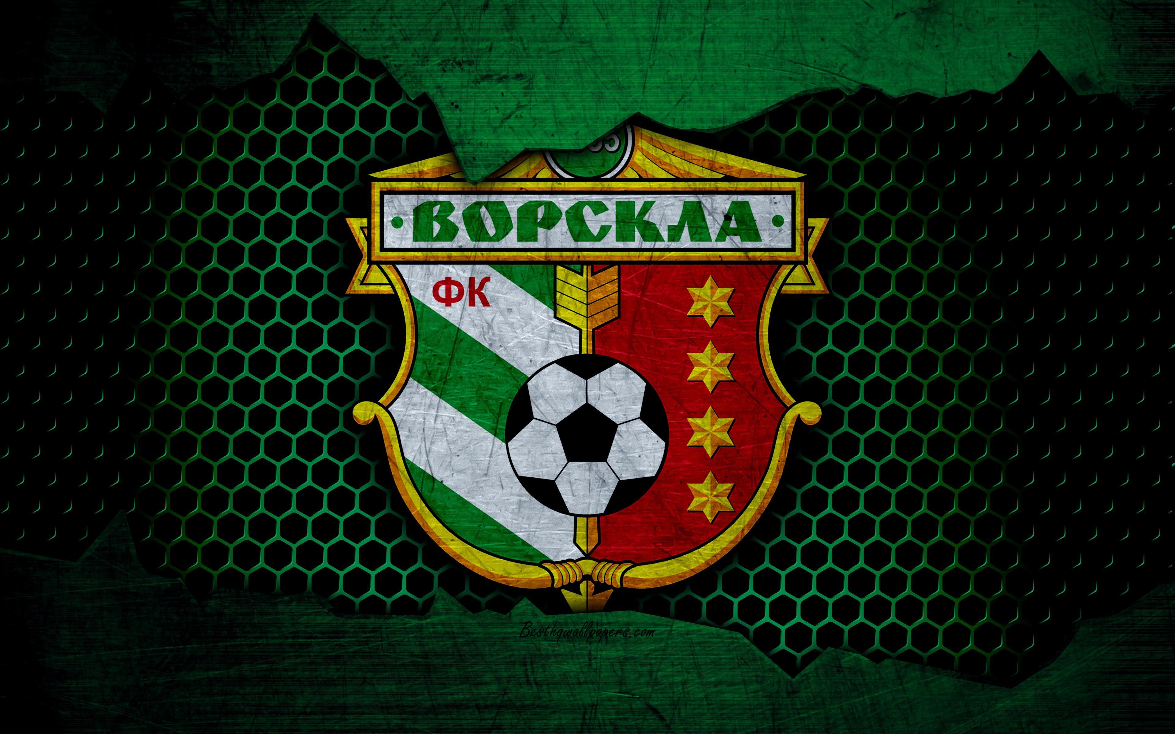 Download wallpaper Vorskla, 4k, logo, Ukrainian Premier League