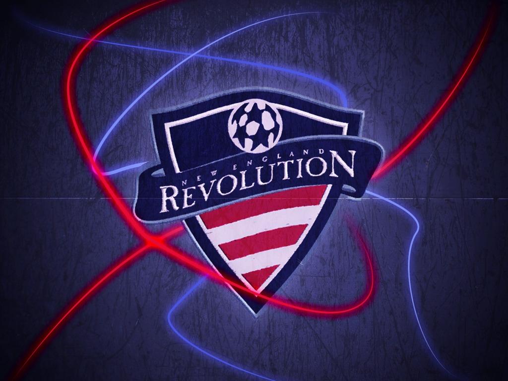 Download New England Revolution Soccer Club Logo Wallpaper