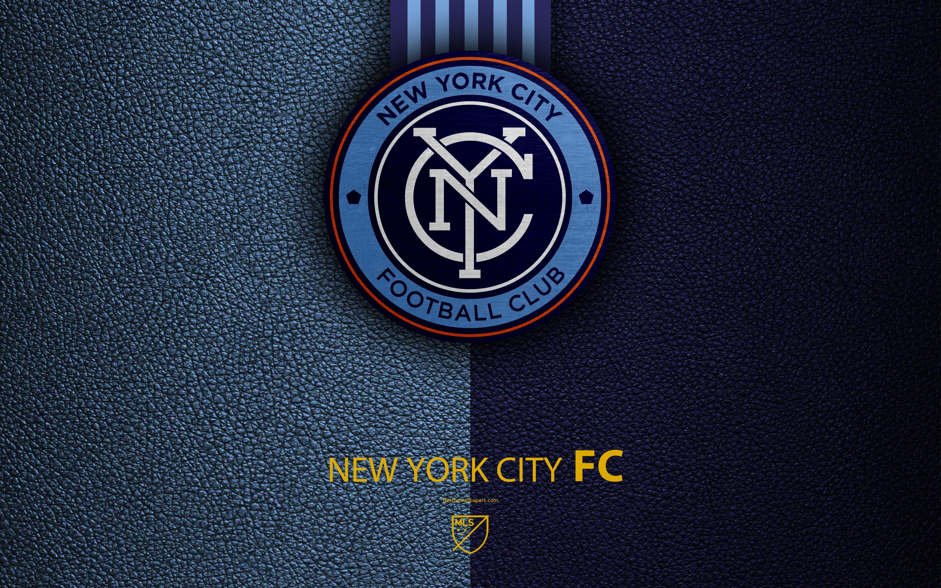 Download wallpaper New York City FC, 4k, American soccer club, MLS