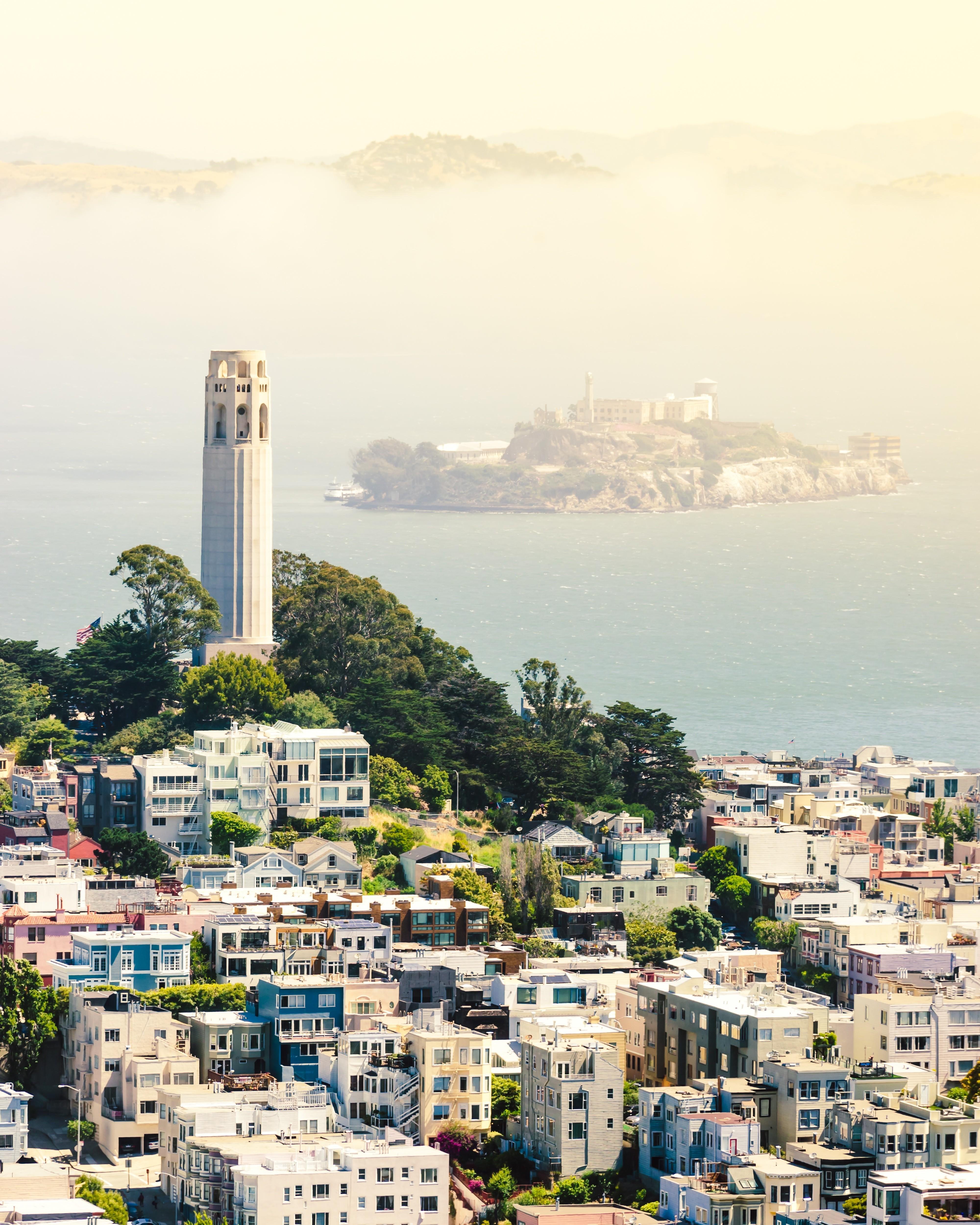 nature, Cityscape, Landscape, Island, San Francisco, Alcatraz