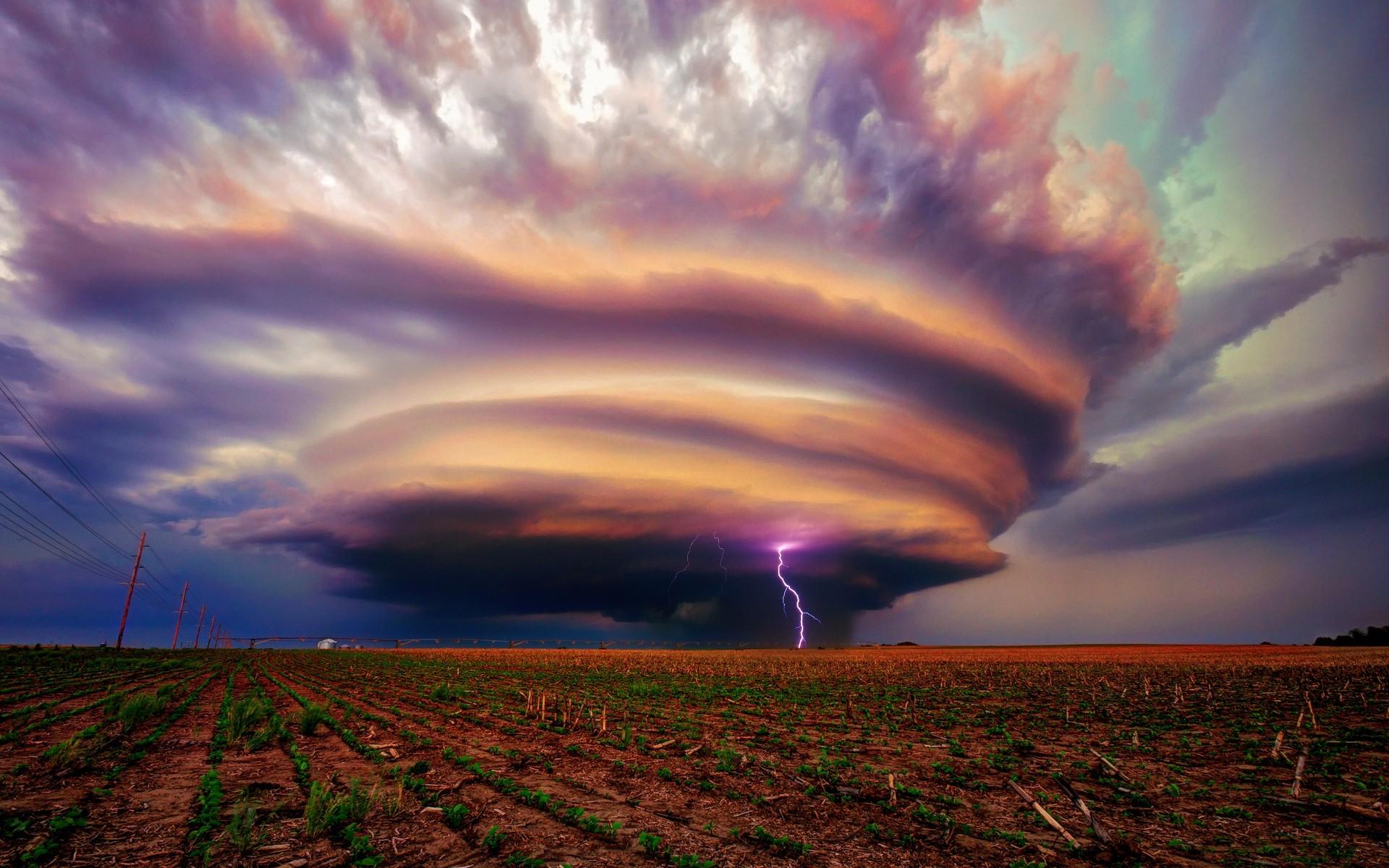 Tornado And Lightning HD Wallpaper, Background Image