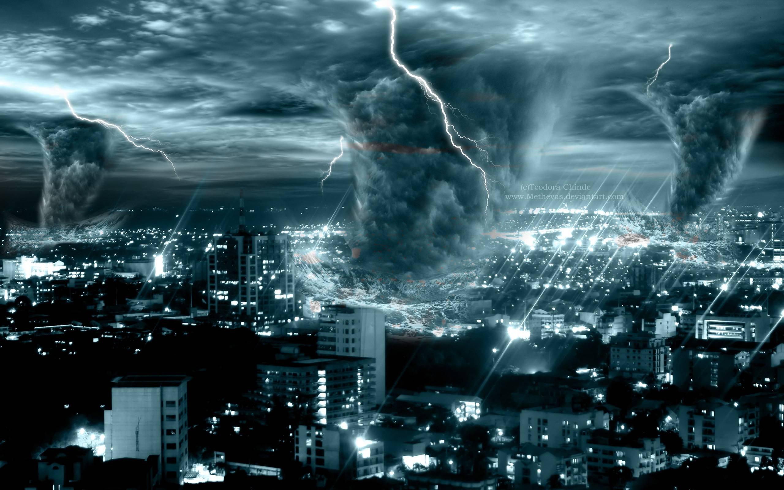 STORM Weather Rain Sky Clouds Nature Lightning Sci Fi Fantasy