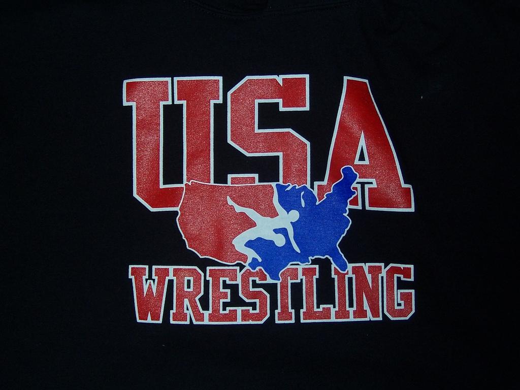 USA wrestling Logo on sweatshirt. only worn 3 times