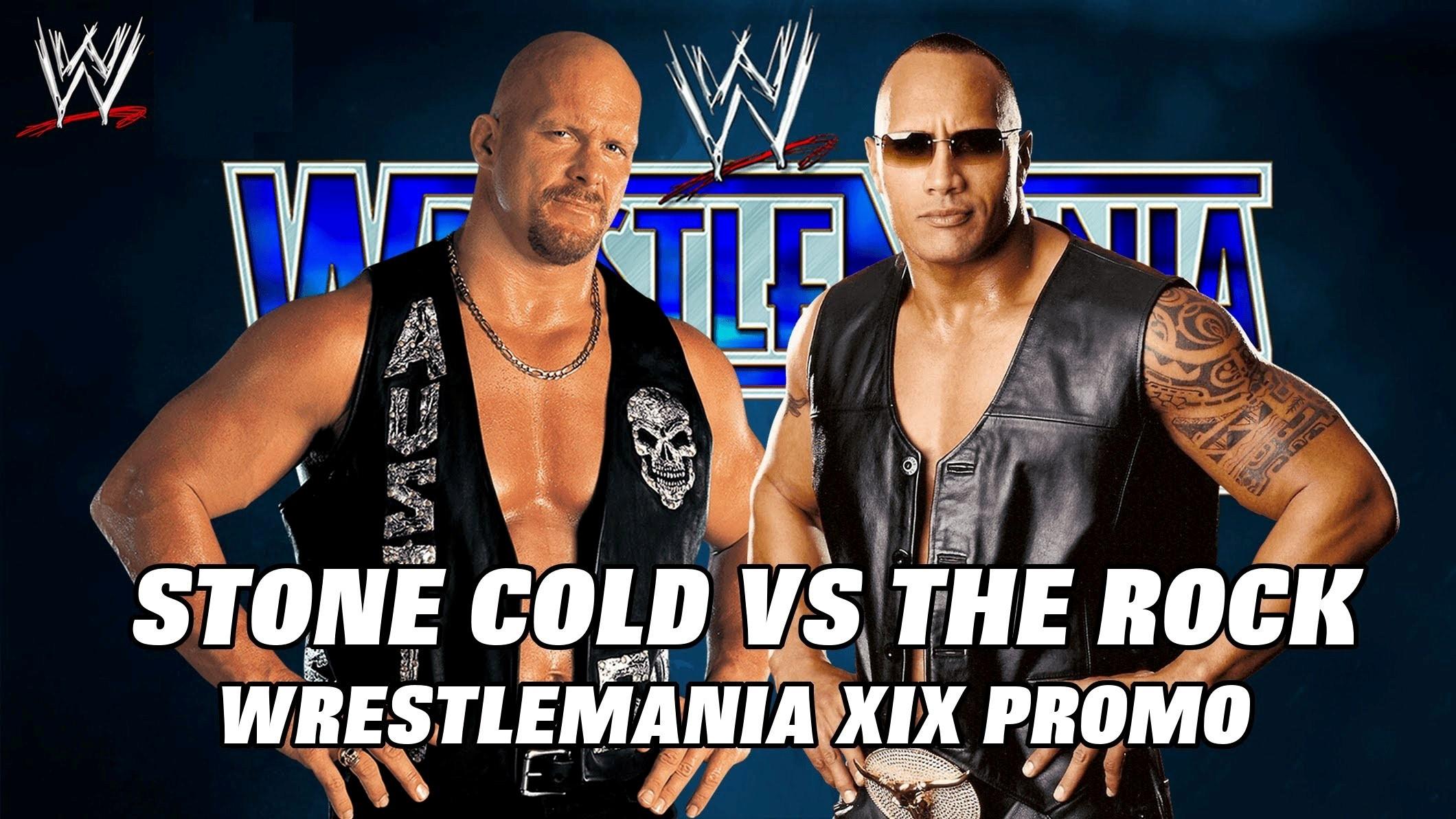 Stone Cold Steve Austin vs The Rock Promo at Wrestlemania xix. HD