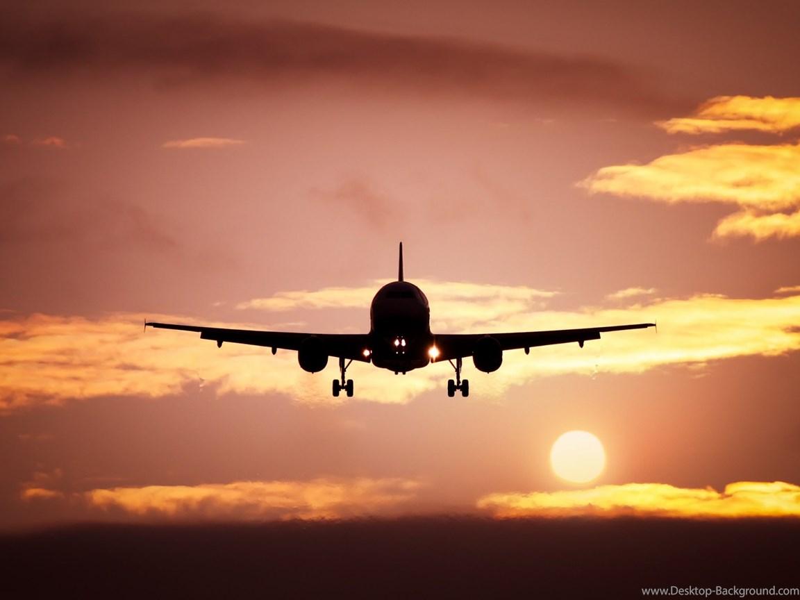 The Plane Taking Off Evening Wallpaper 2560x1600 505708 Desktop