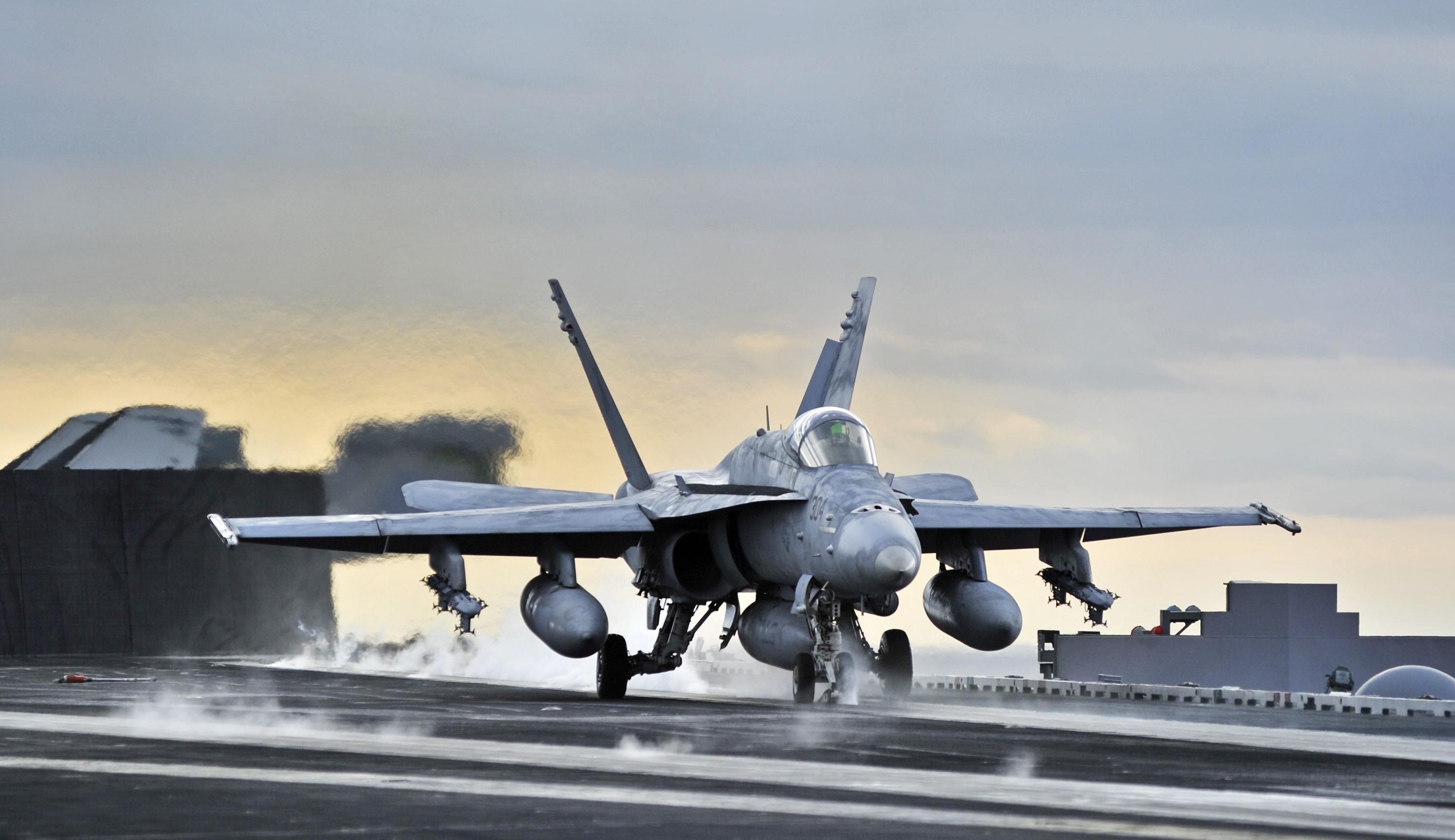 Carrier, Airplanes, Take Off, F 18 Hornet, Jet Aircraft