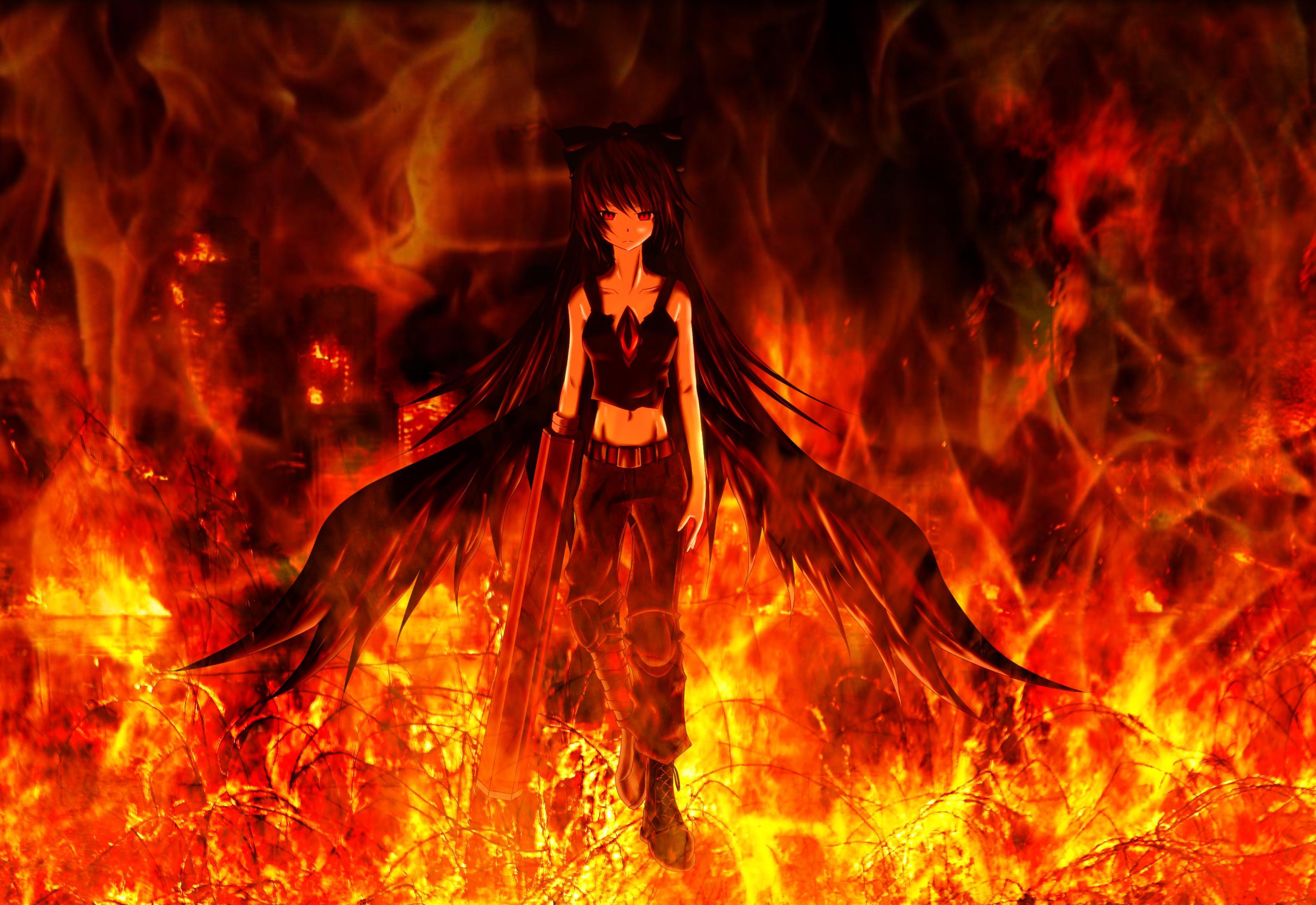 Featured image of post Female Anime Fire Elemental Pen and ink copic sketch markers photoshop illustrator