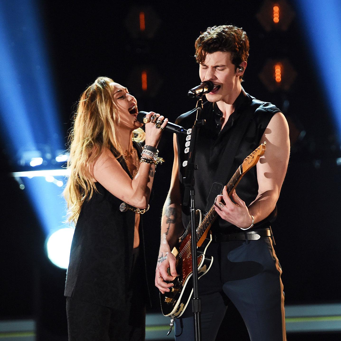 Grammys 2019: Miley Cyrus, Shawn Mendes Perform 'In My Blood'