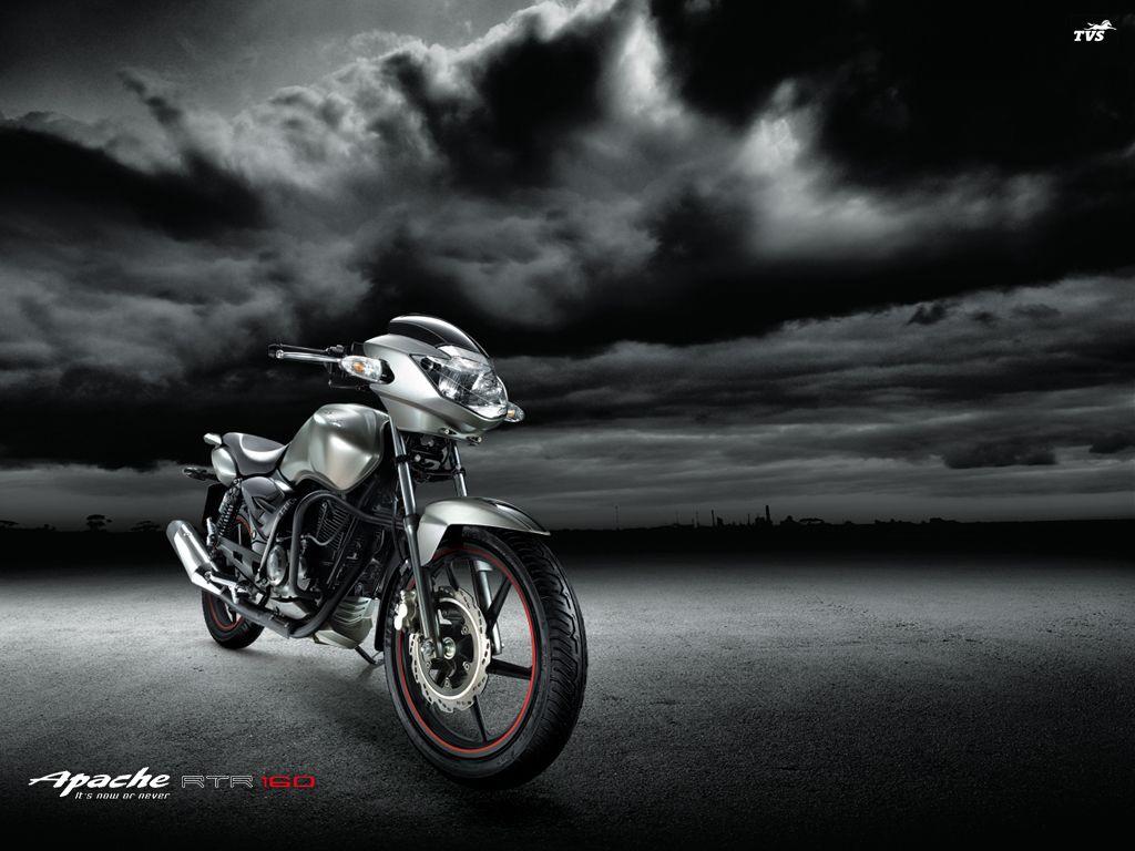 TVS Apache RTR 160. Motorcycles. TVs, Black edition