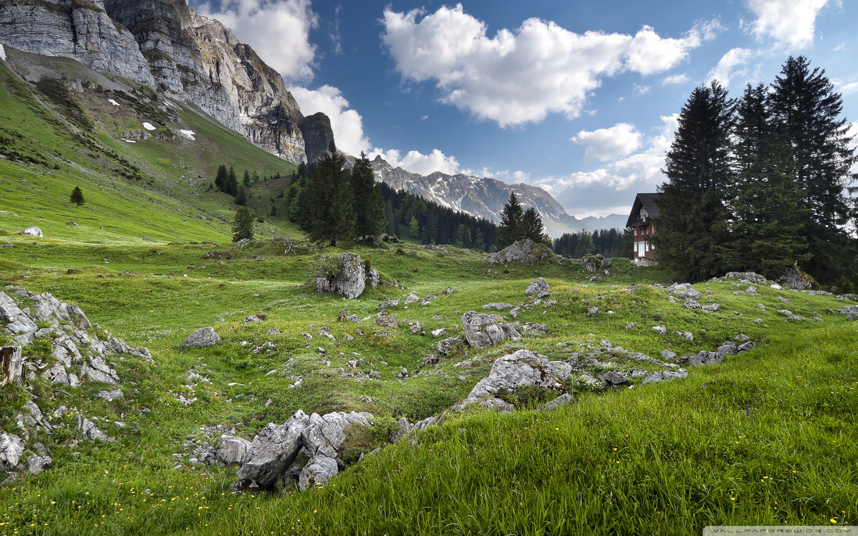 Alpstein Massif, Swiss Alps Ultra HD Desktop Background