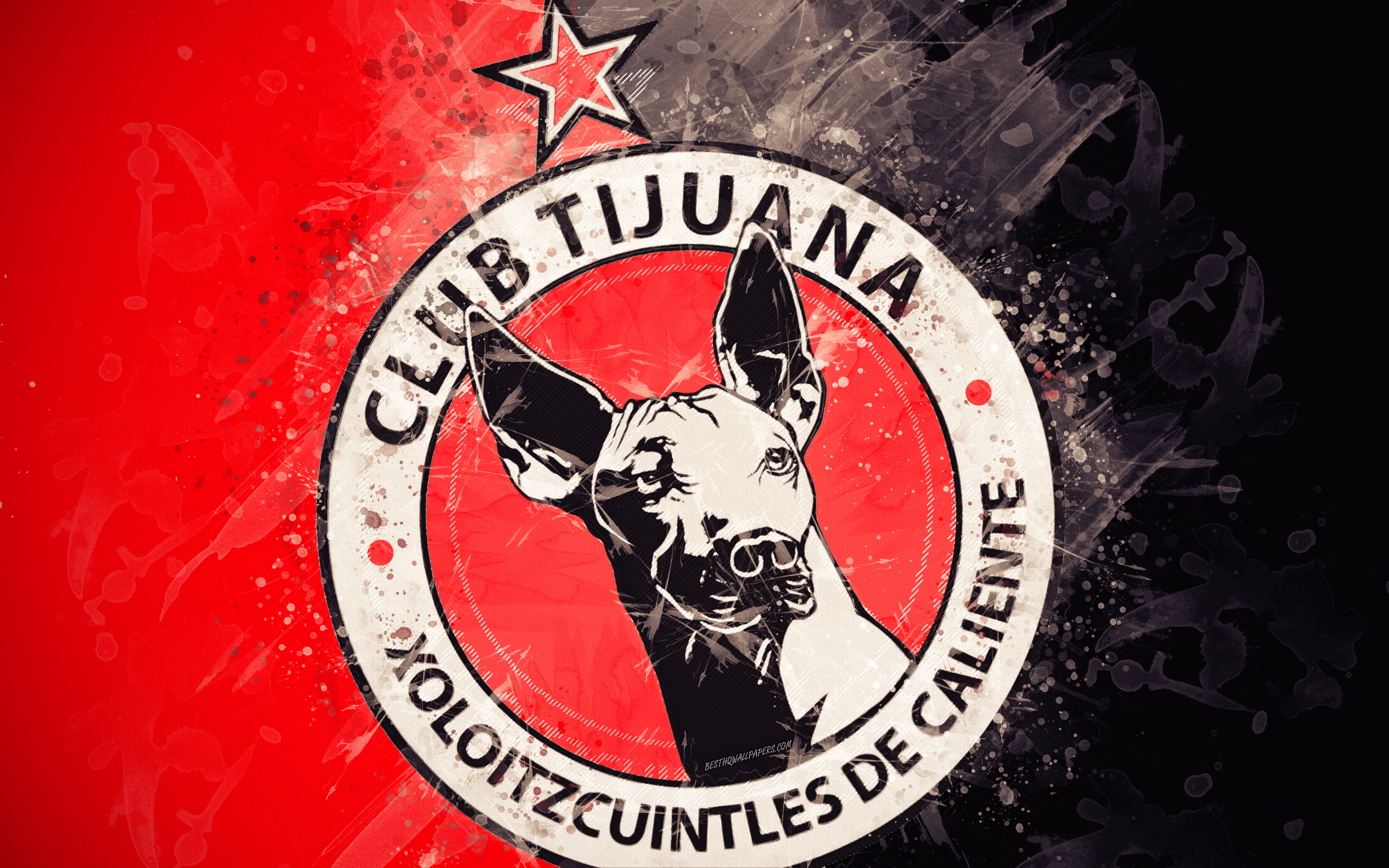 Download wallpaper Club Tijuana, 4k, paint art, creative, Mexican