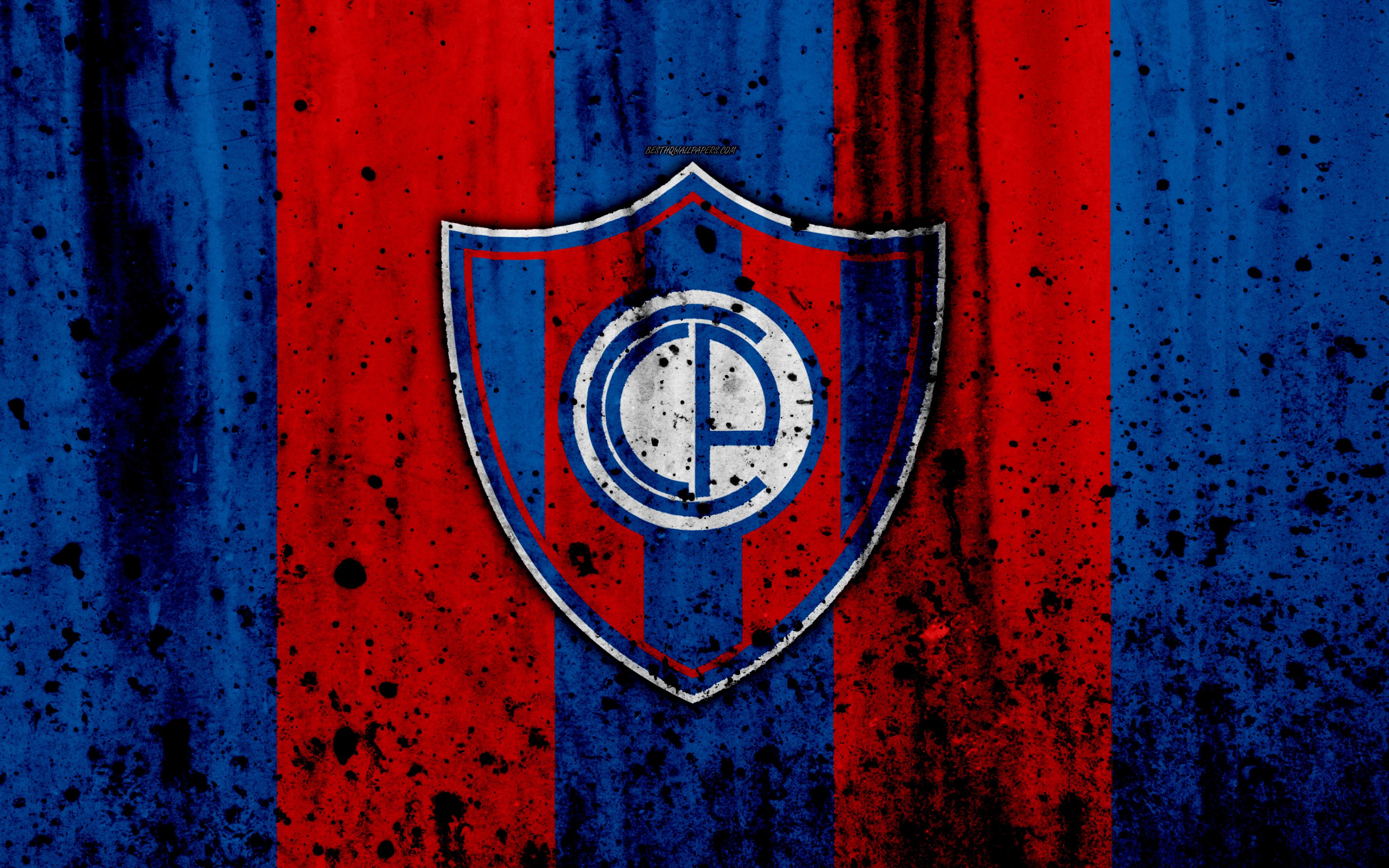 Download wallpaper 4k, FC Cerro Porteno, grunge, Paraguayan Primera