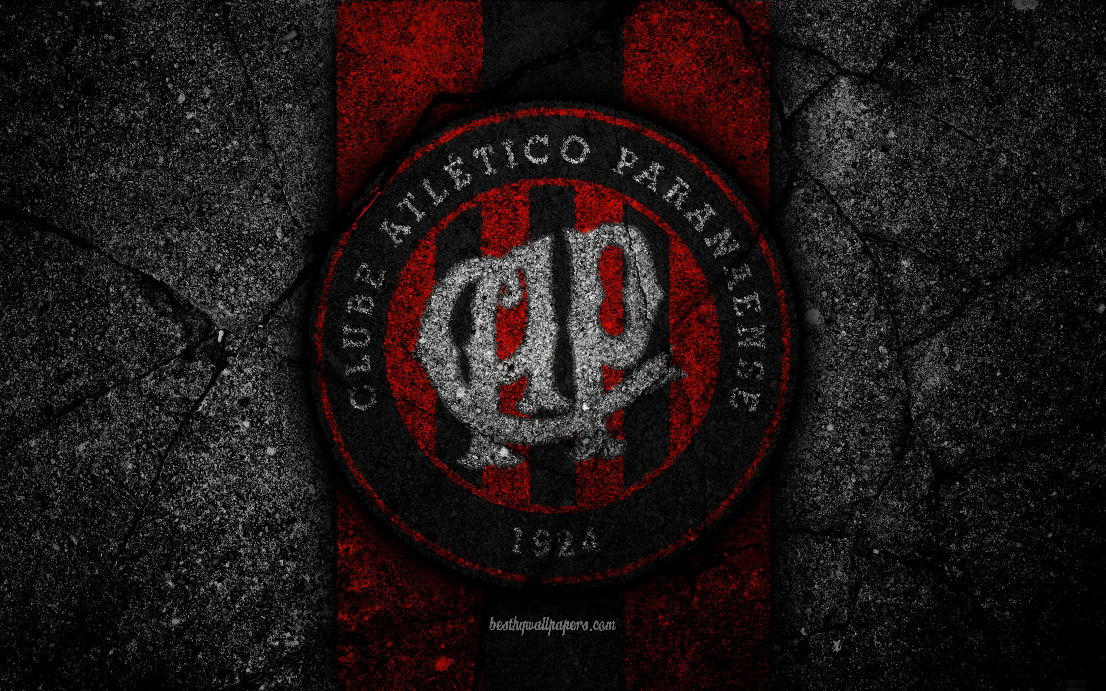 Download wallpaper 4k, Atletico Paranaense FC, logo, Brazilian