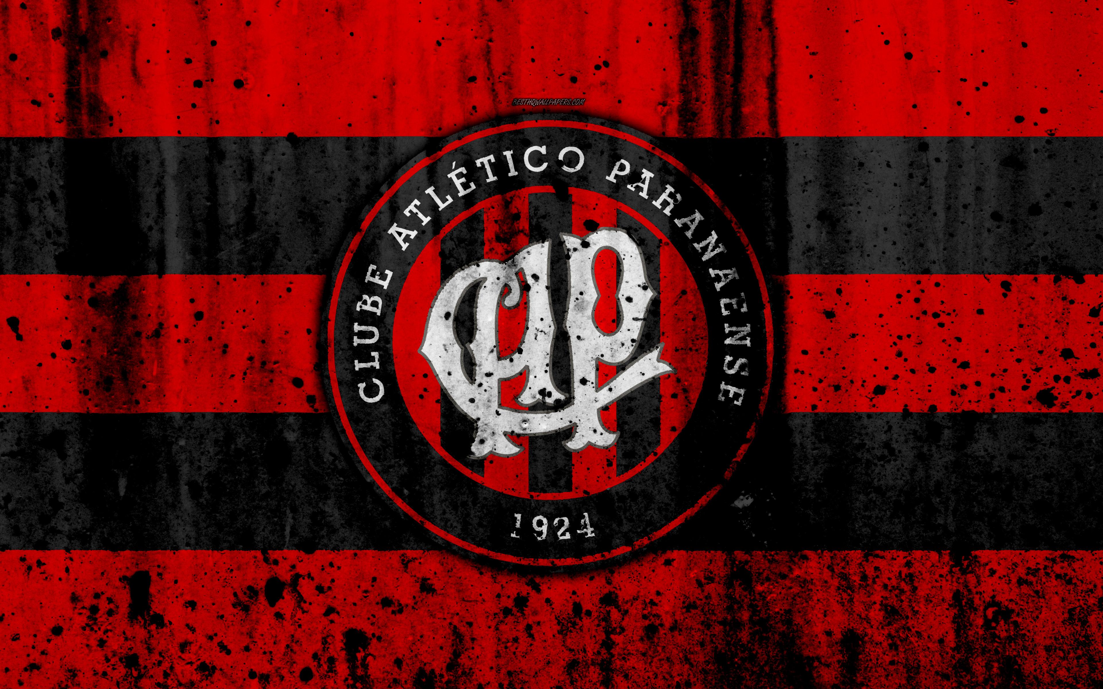 Download wallpaper FC Atletico Paranaense, 4k, grunge, Brazilian