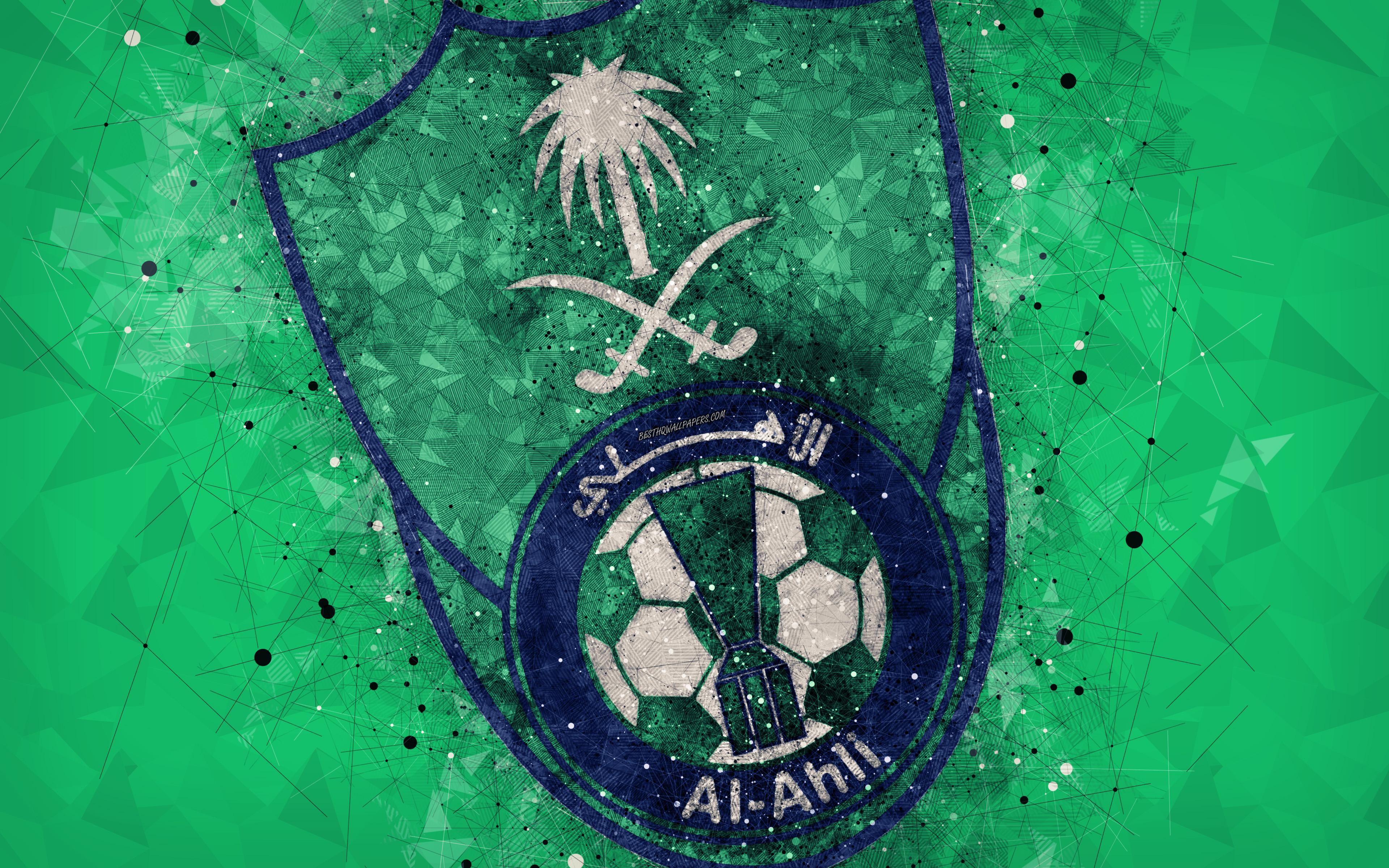 Download Wallpaper Al Ahli Saudi FC, 4k, Saudi Football Club