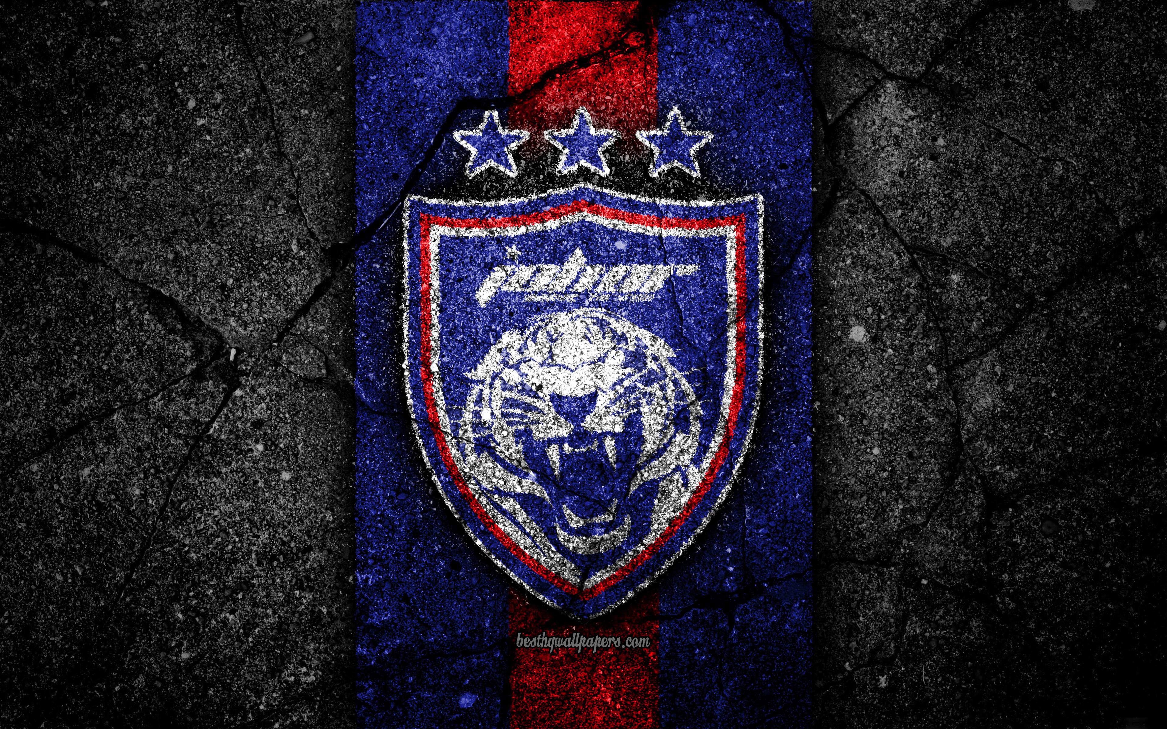 Download wallpaper Johor Darul Tazim FC, 4k, logo, Malaysia Super