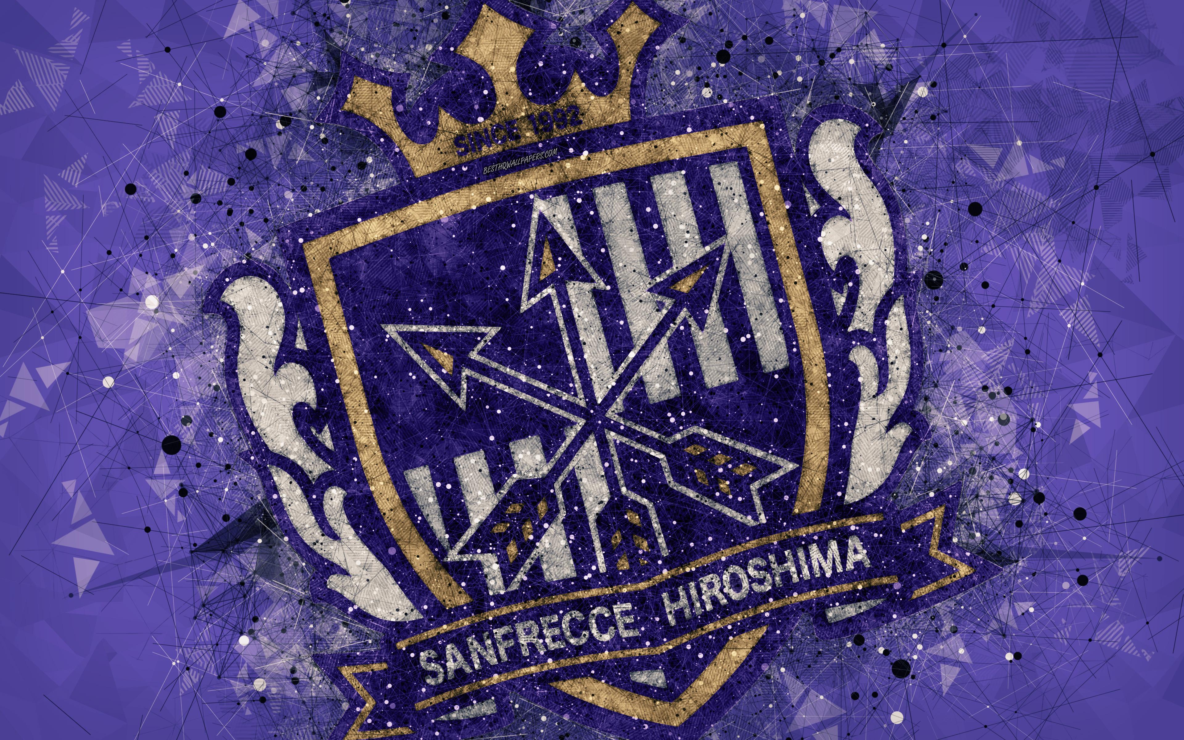 Download wallpaper Sanfrecce Hiroshima, 4k, Japanese football club