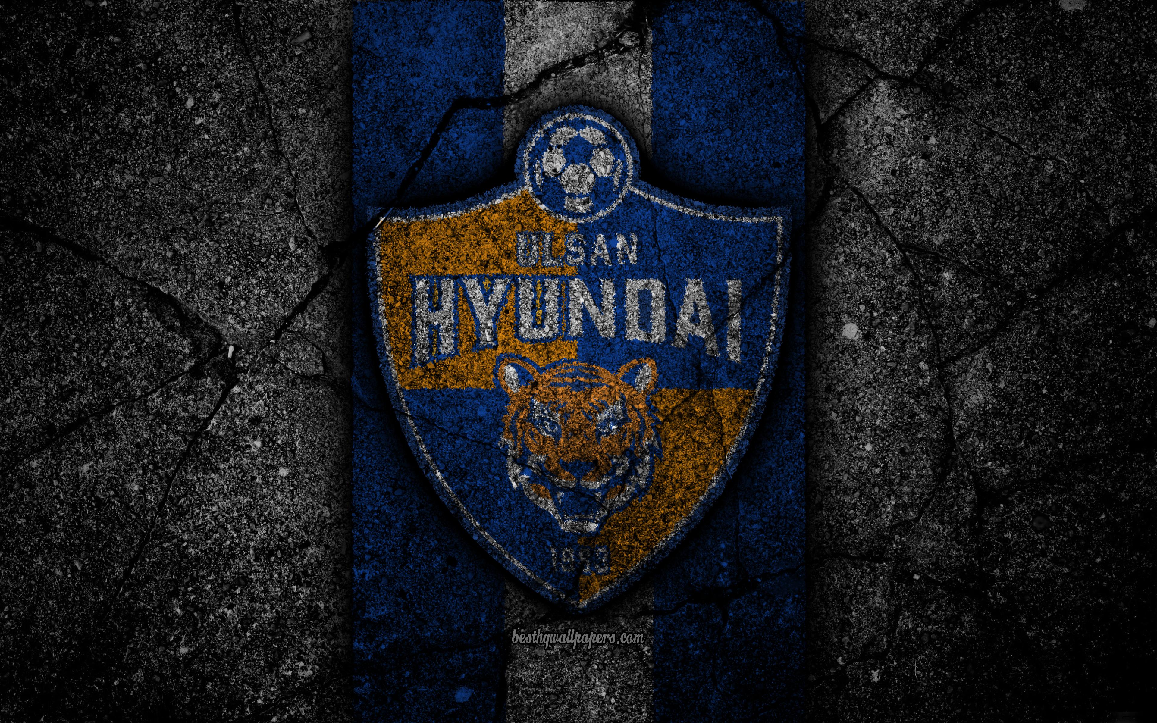 Download Wallpaper Ulsan Hyundai FC, 4k, Logo, K League Classic
