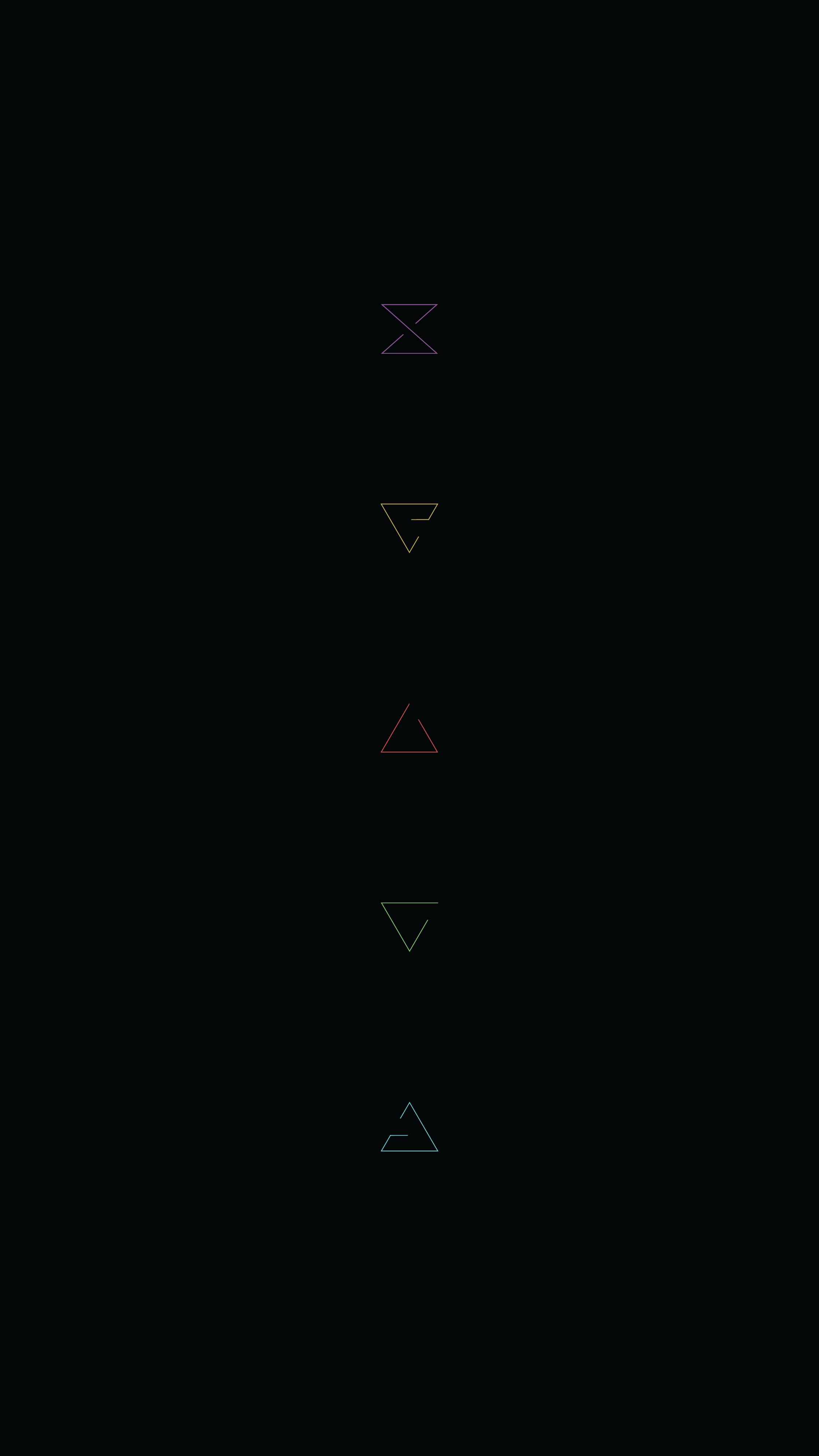 A minimal mobile wallpaper with Witcher's signs :) in 2020