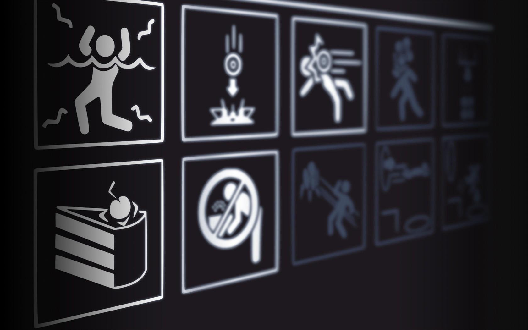 video Games, Signs, Portal, Portal 2, Warning Signs Wallpaper HD