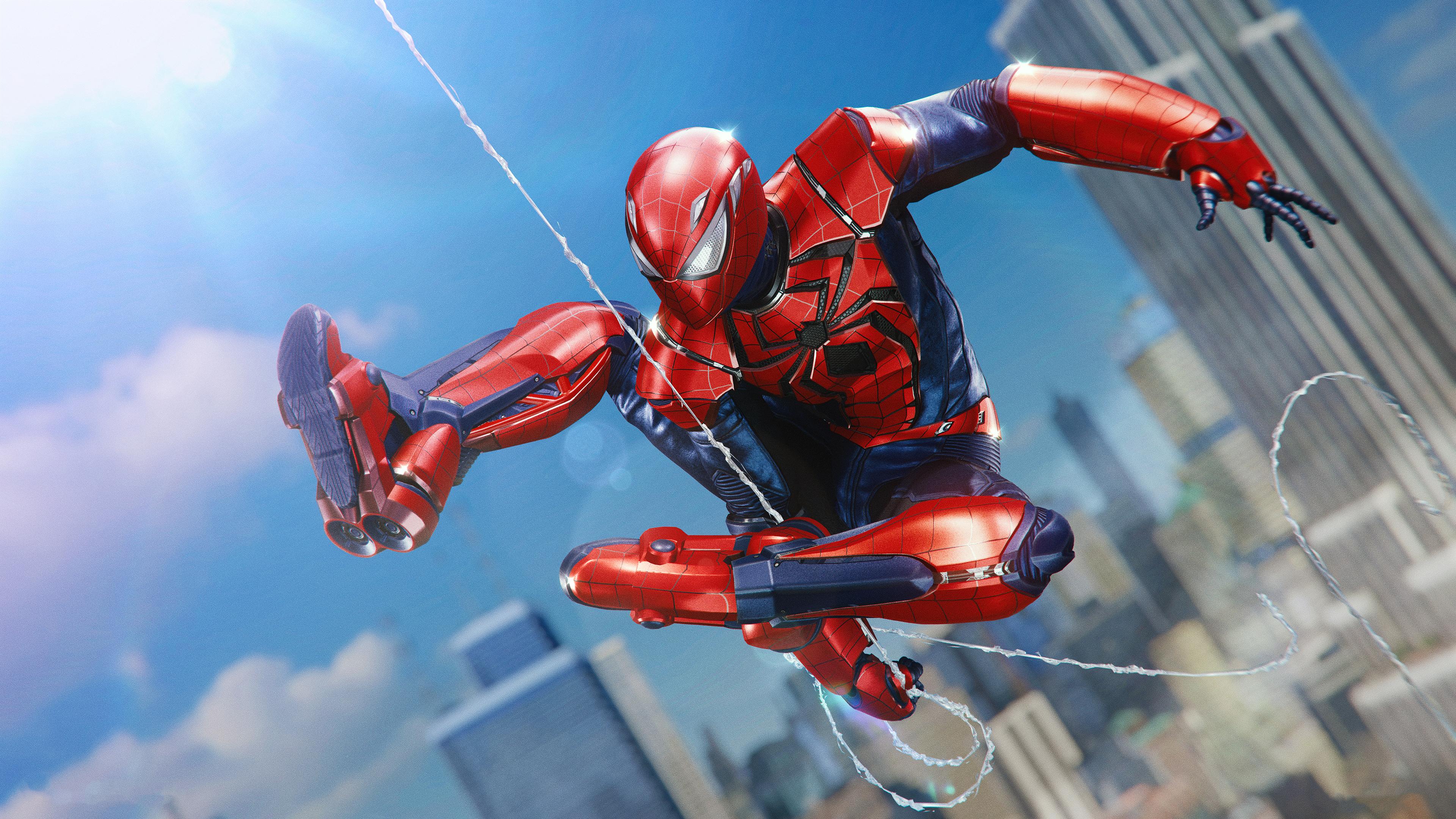 Wallpaper Spider Man, PS Aaron Aikman Armor, 4K, Games