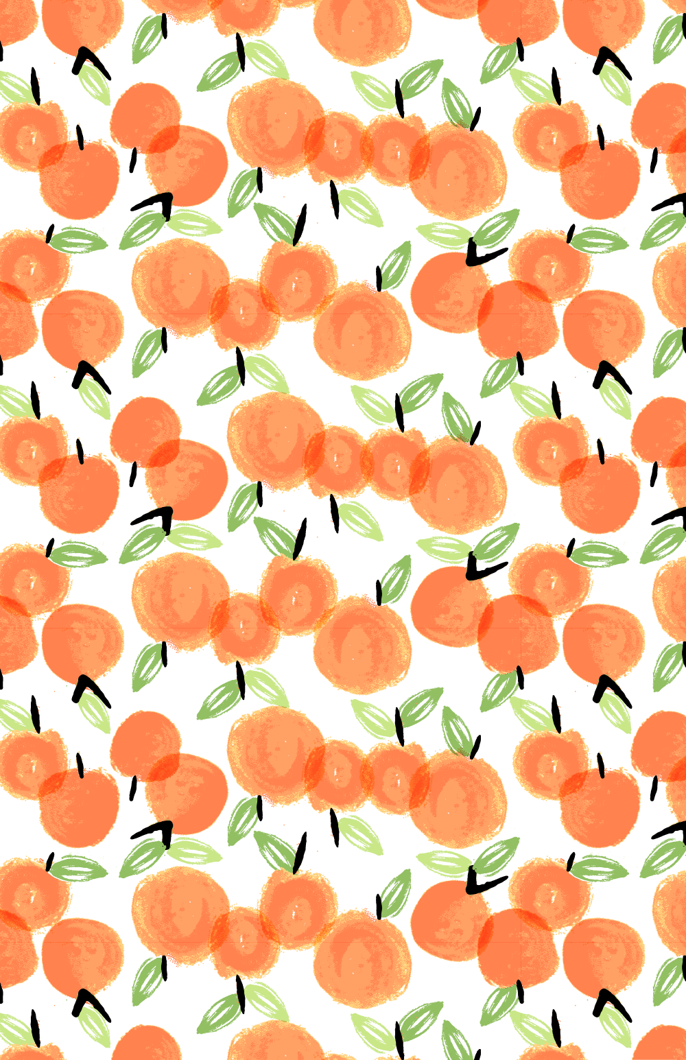 Orange Oranges. #PrintsbyHUE. iPhone background, Pattern