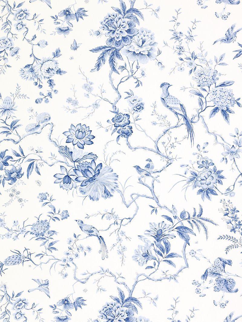 Sanderson Wallpaper, Pillemont DPEMPI China Blue in 2019