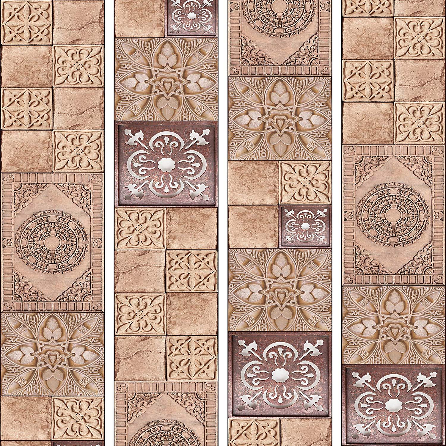 Murando PURO Wallpaper 0.5x10 M Roll Of Fleece Wall Paper Non Woven Premium Art Print No Repeating Pattern Design Decorative Panel Photo Orient