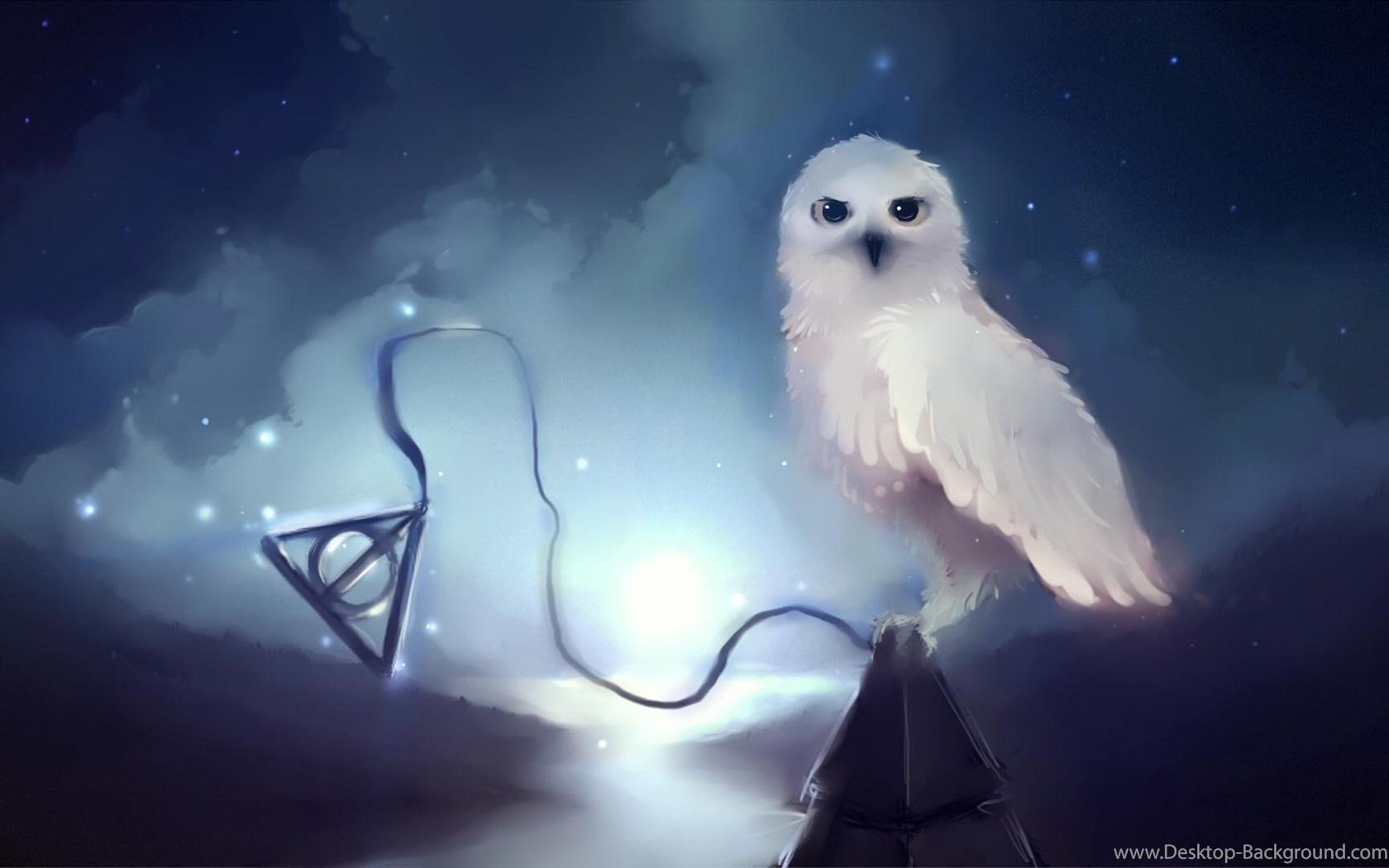 HEDWIG AND THE DEATHLY HALLOWS NECKLACE WALLPAPER Desktop Background
