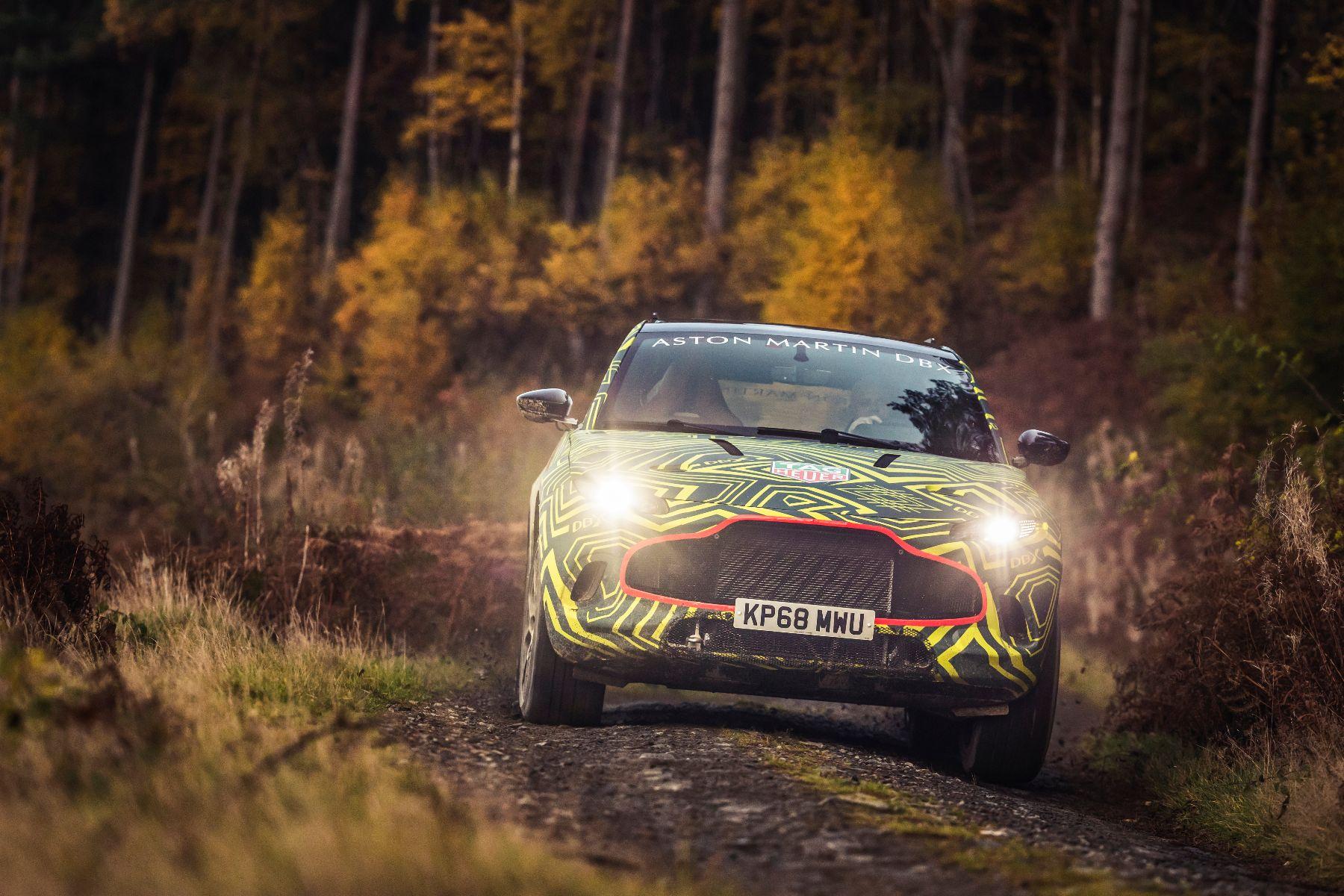 Super SUV revealed: first photo of 2019 Aston Martin DBX