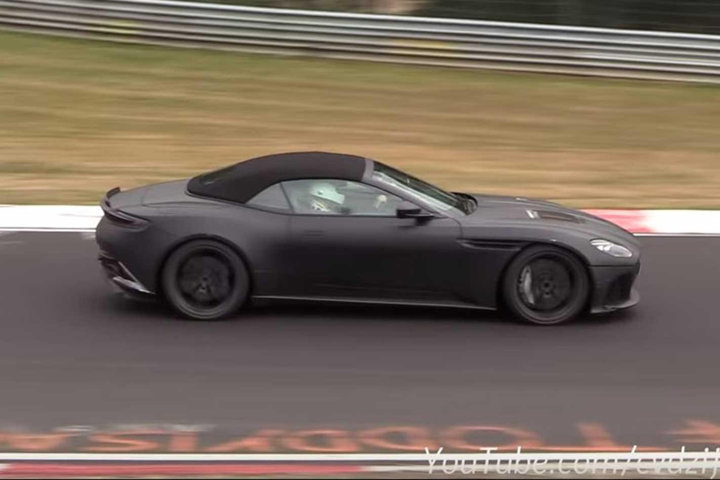 Aston Martin DBS Superleggera Volante testing: Video