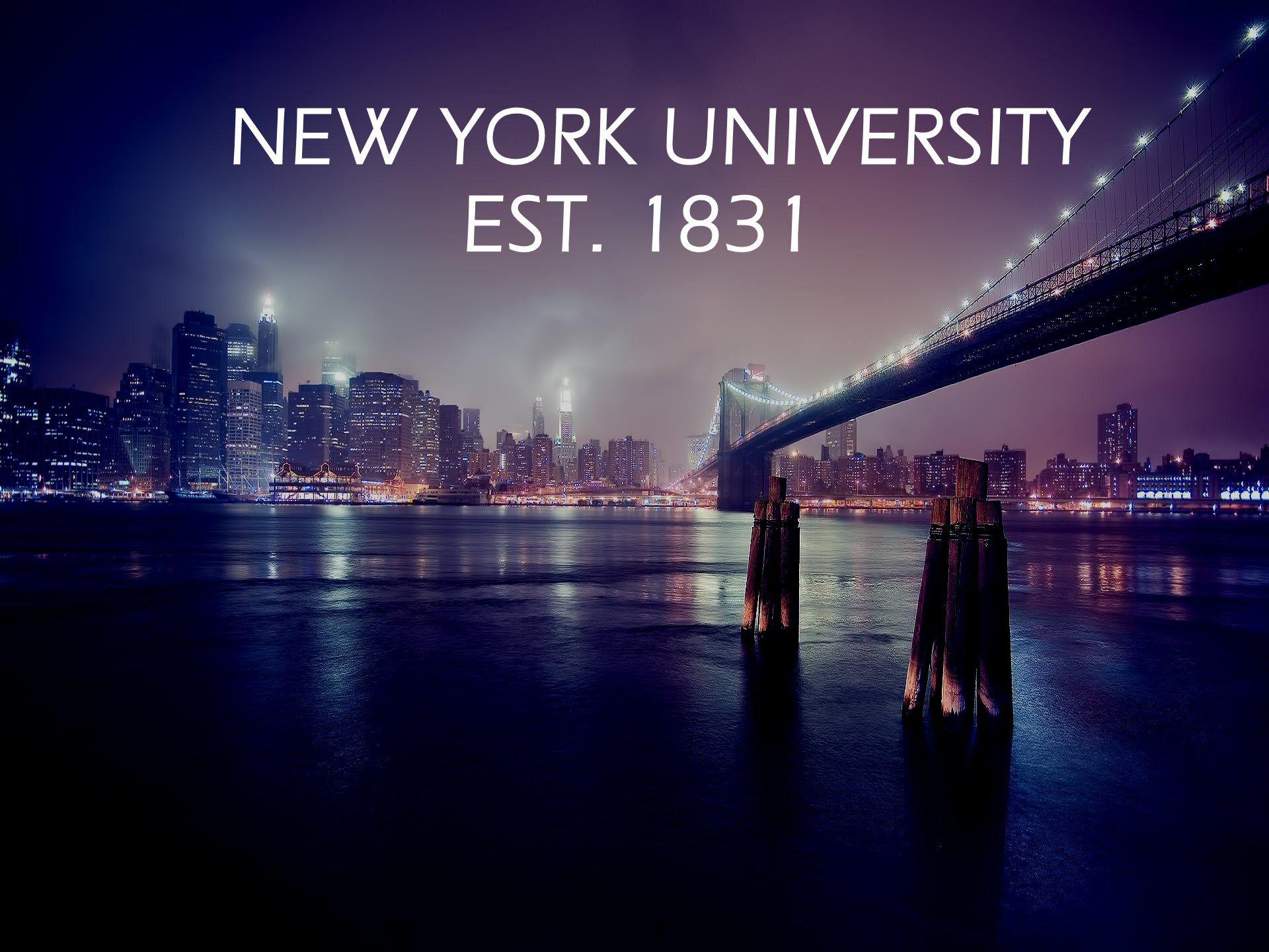 NYU, pursuing excellence since 1831