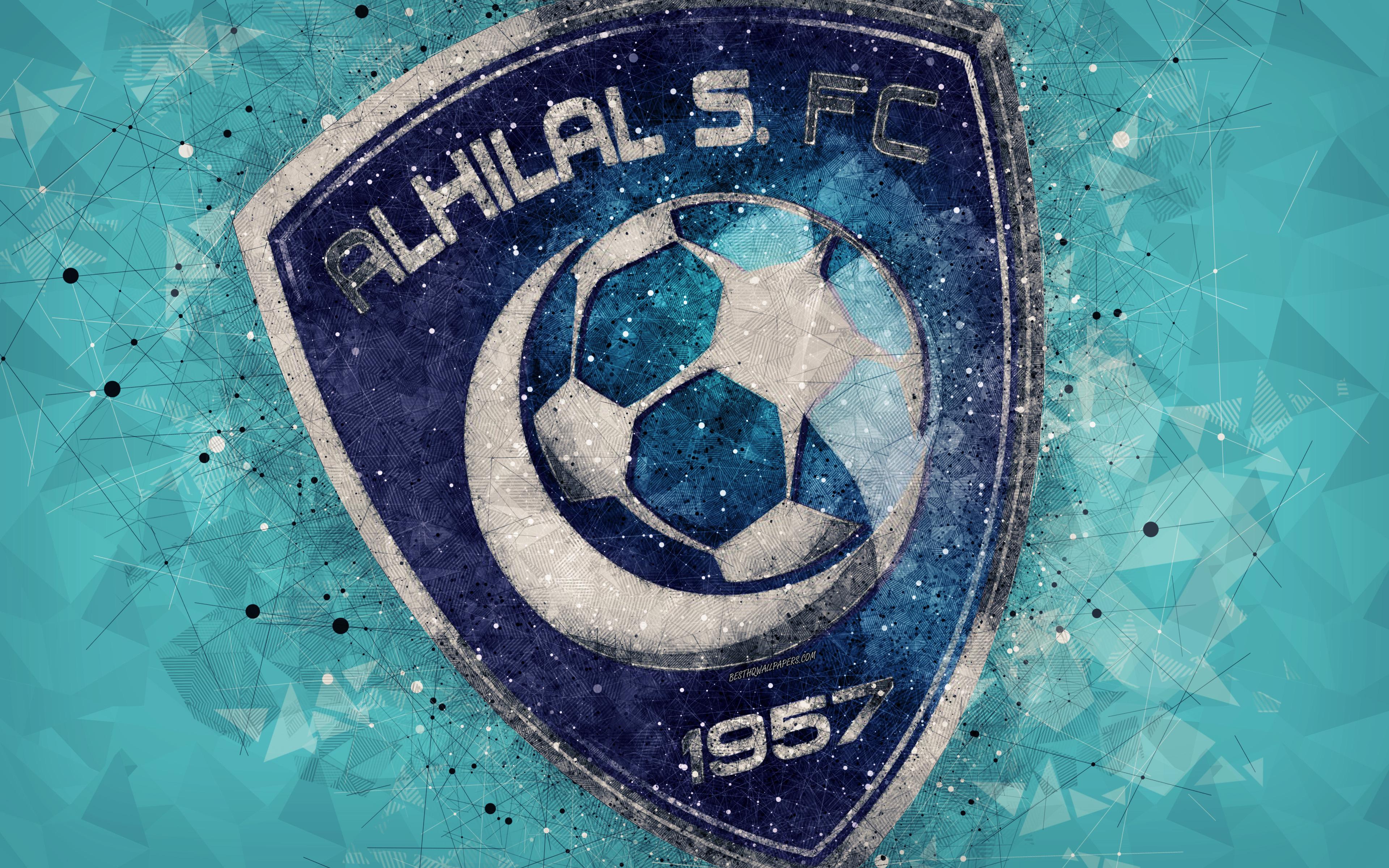 Download Wallpaper Al Hilal FC, 4k, Saudi Football Club