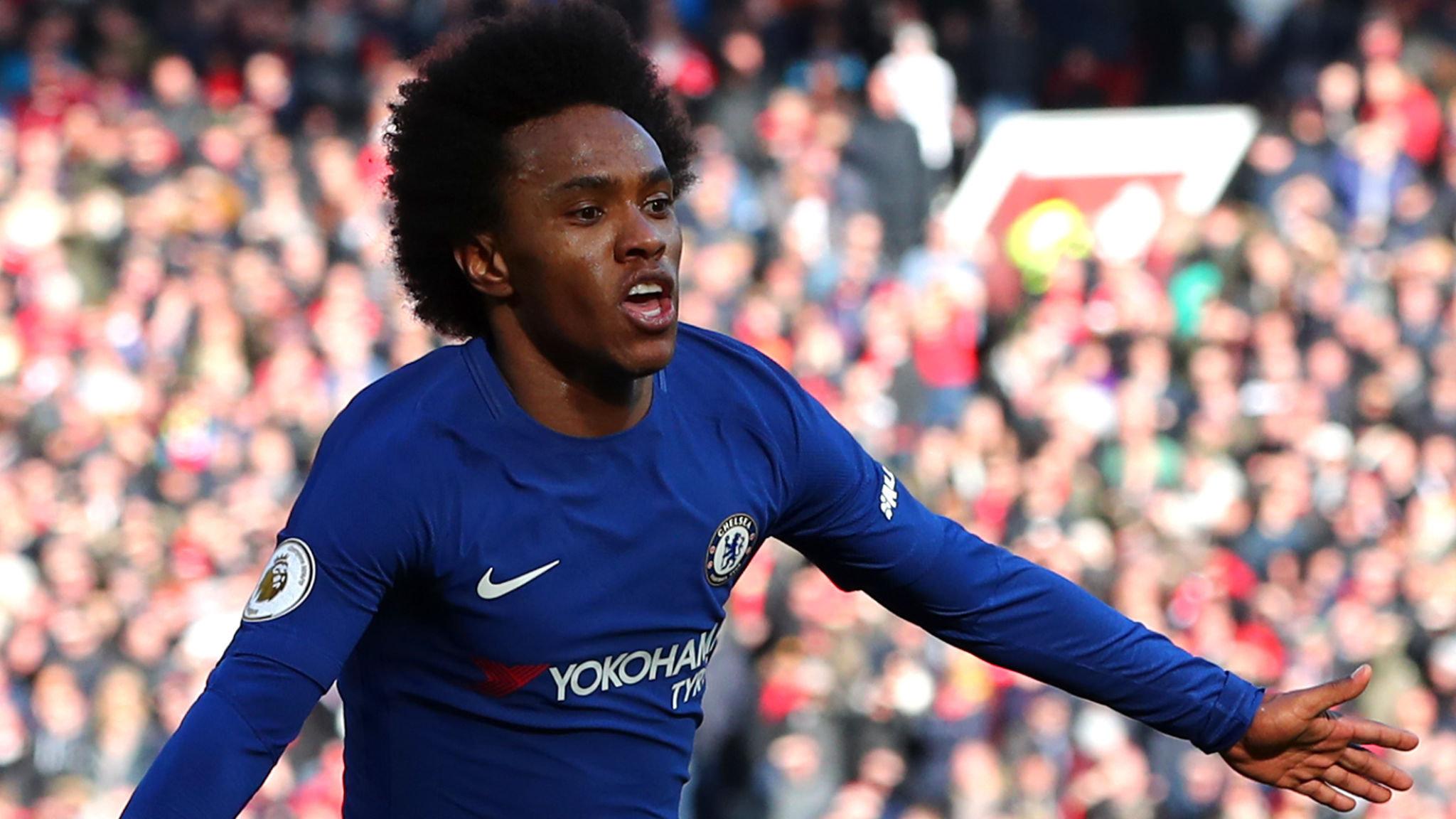 Chelsea reject Barcelona bid for Willian in excess of £50m