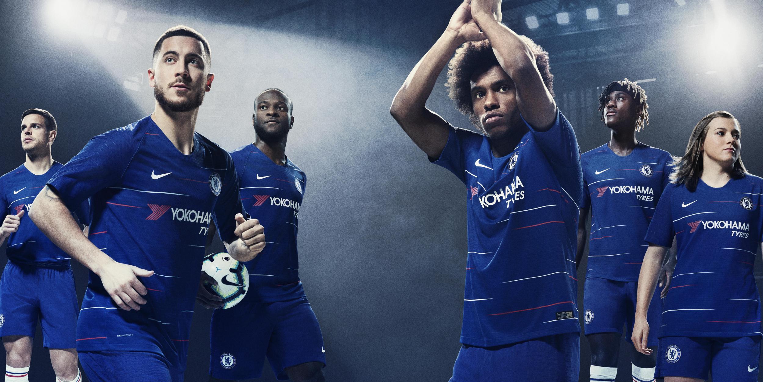 New Chelsea Kit: Eden Hazard, Willian And Fran Kirby Unveil 2018 19
