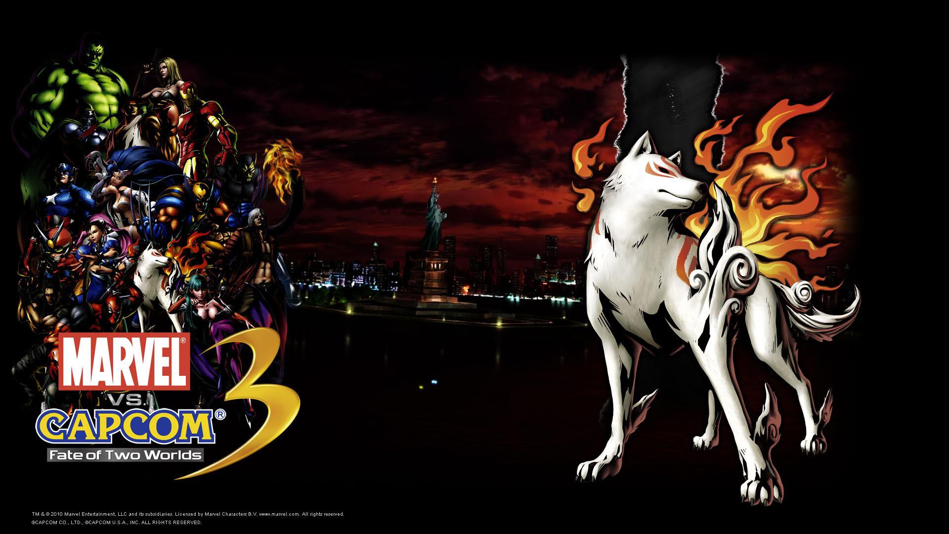 Okami Amaterasu Vs Capcom 3 Wallpaper