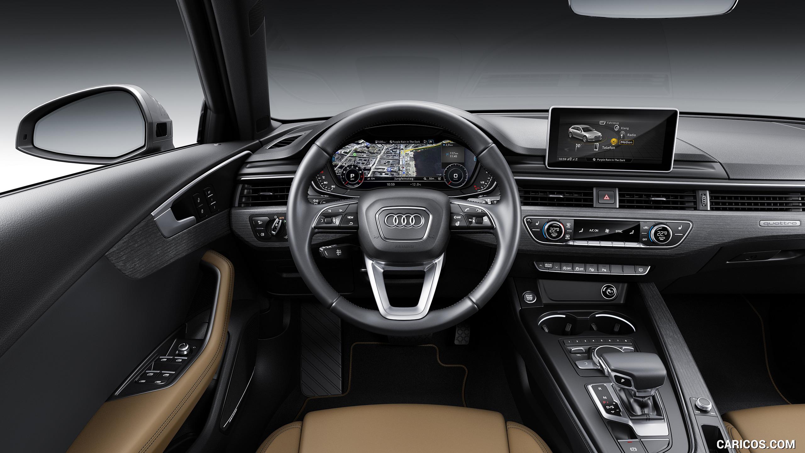 Audi A4 Avant, Cockpit. HD Wallpaper